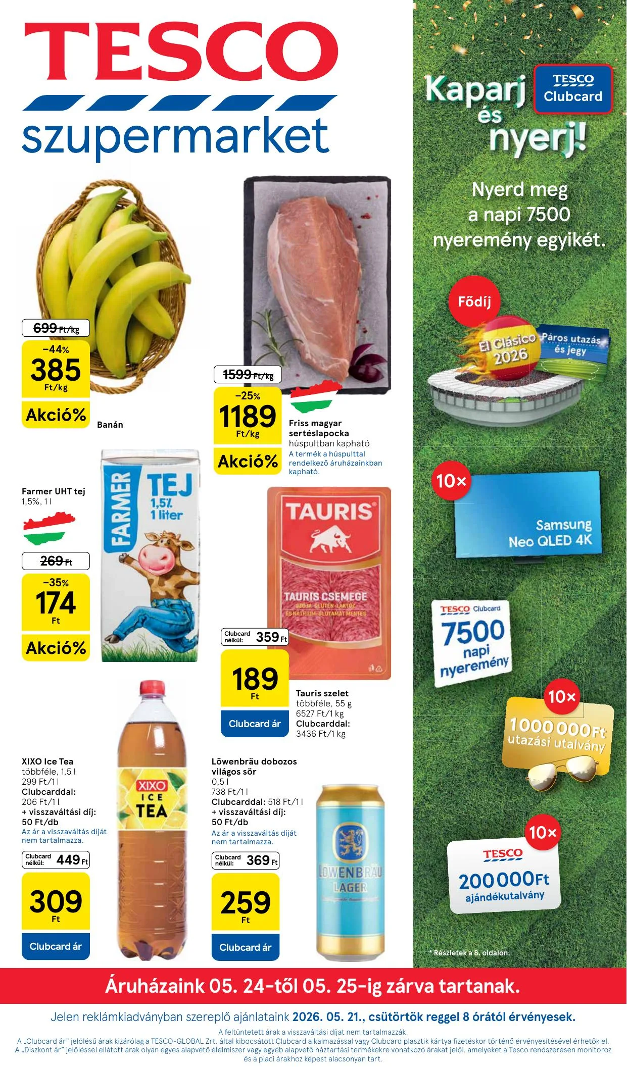 Tesco akciós újság Szupermarket 05.21–05.27