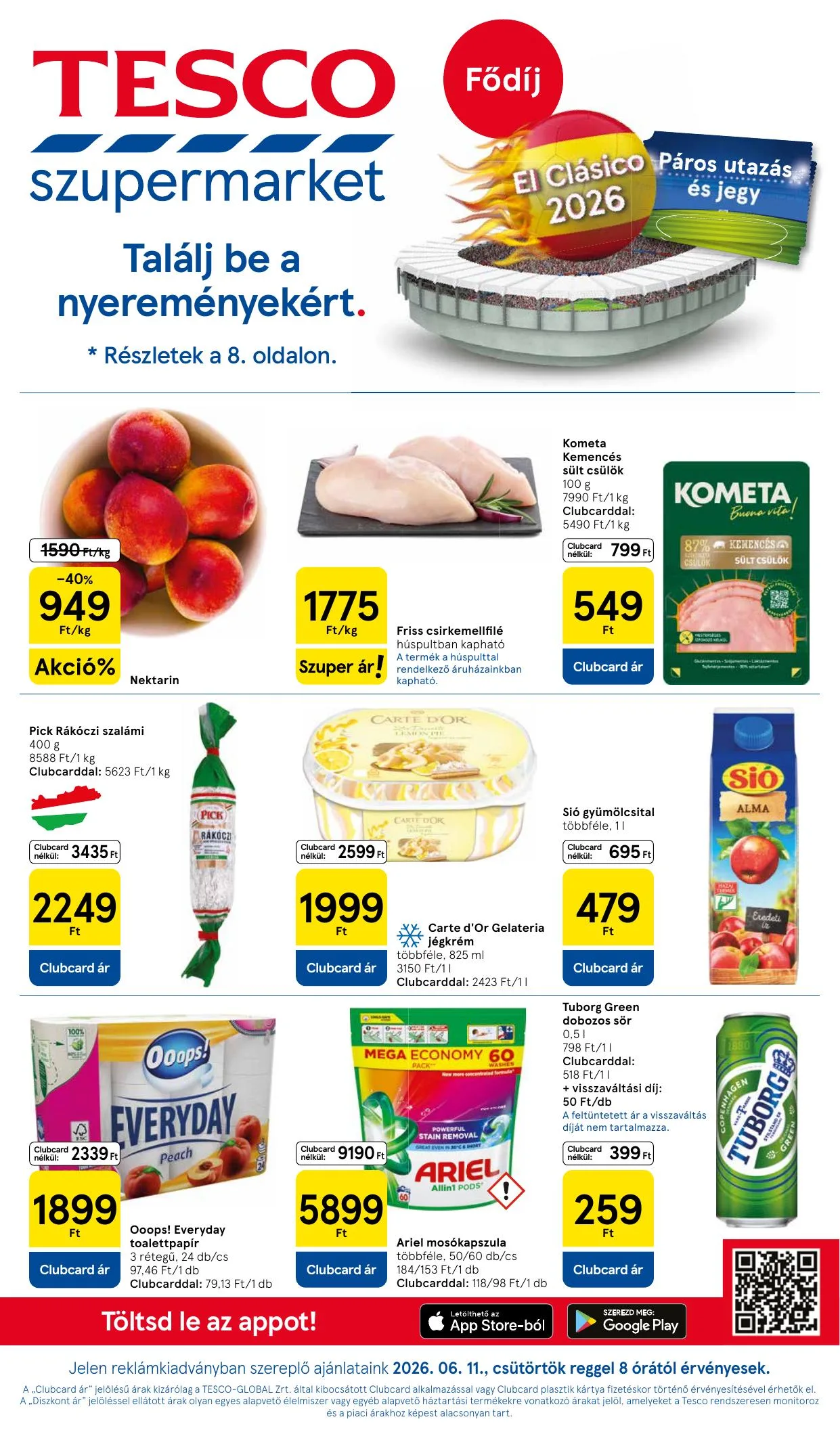 Tesco akciós újság Szupermarket 06.11–06.17