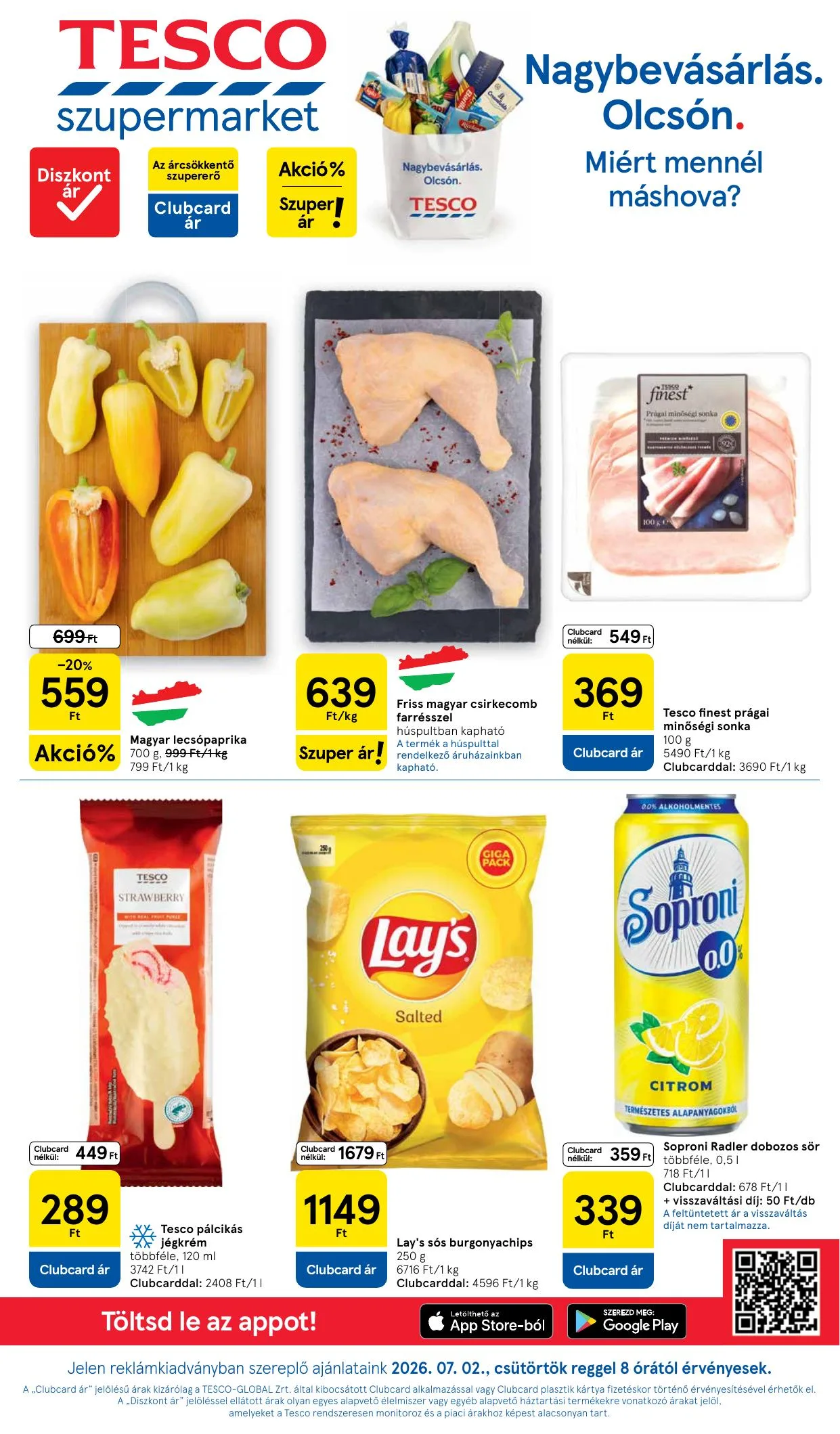 Tesco akciós újság Szupermarket 07.02–07.08