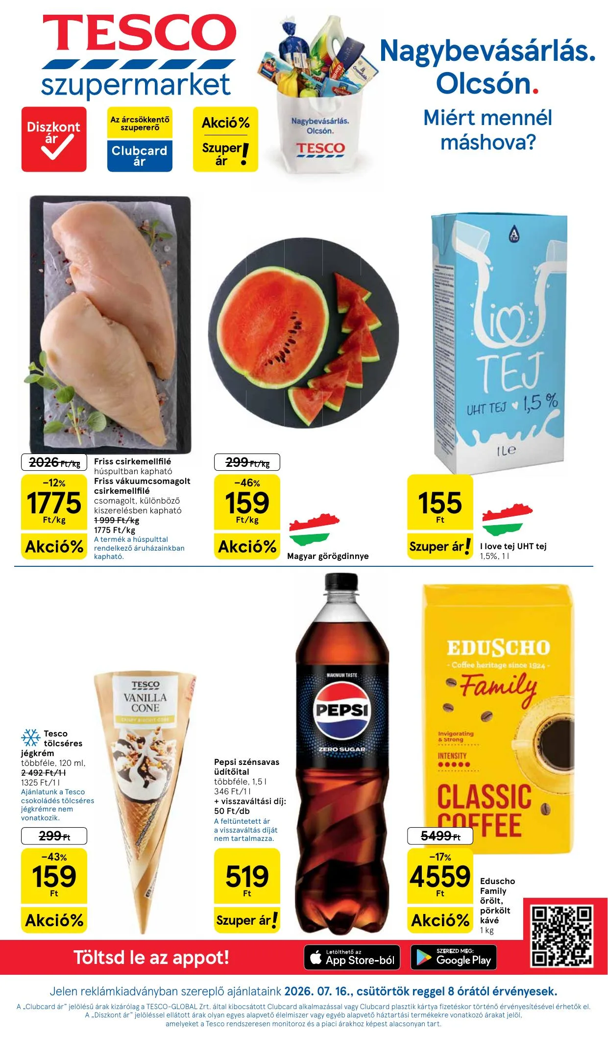 Tesco akciós újság Szupermarket 07.16–07.22