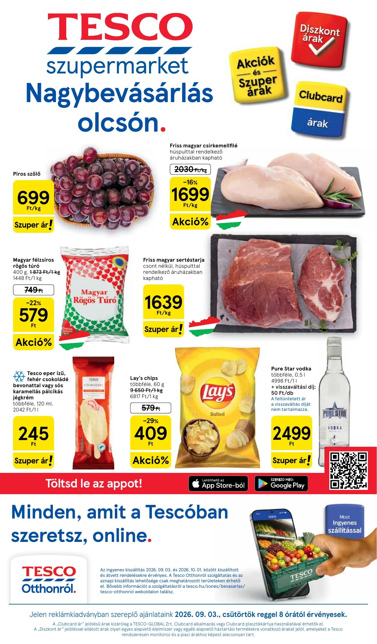 Tesco akciós újság Szupermarket 09.03–09.09