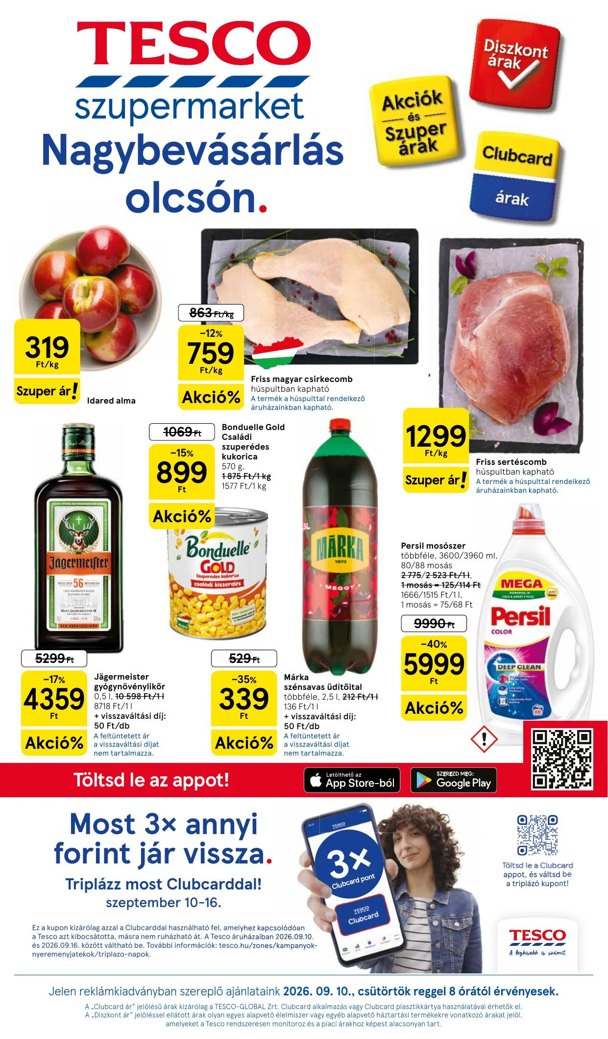 Tesco akciós újság Szupermarket 09.10–09.16