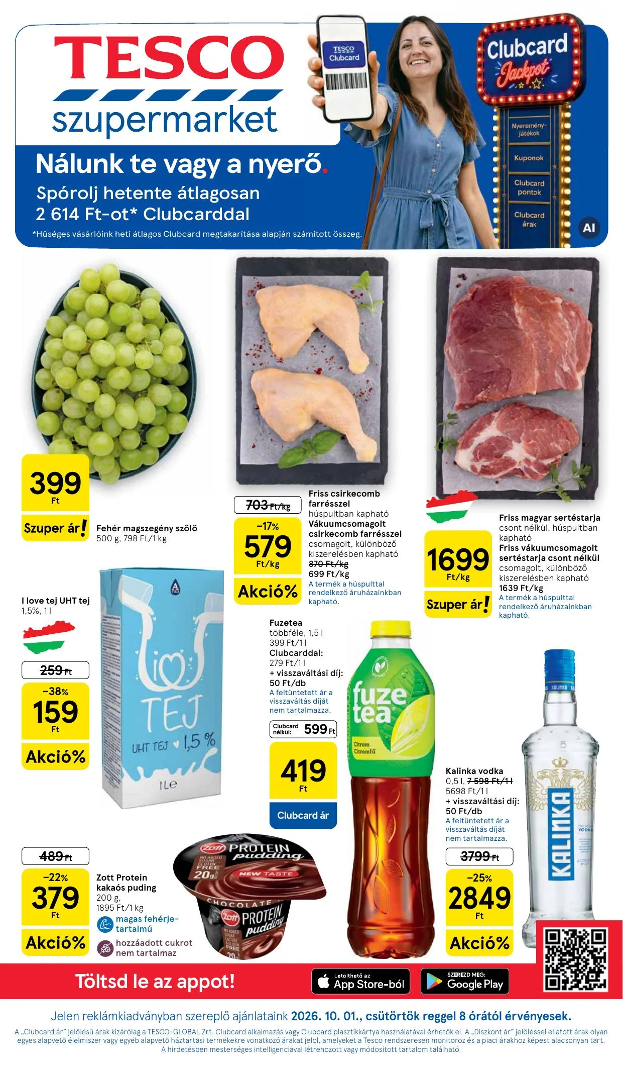Tesco akciós újság Szupermarket 10.01–10.07