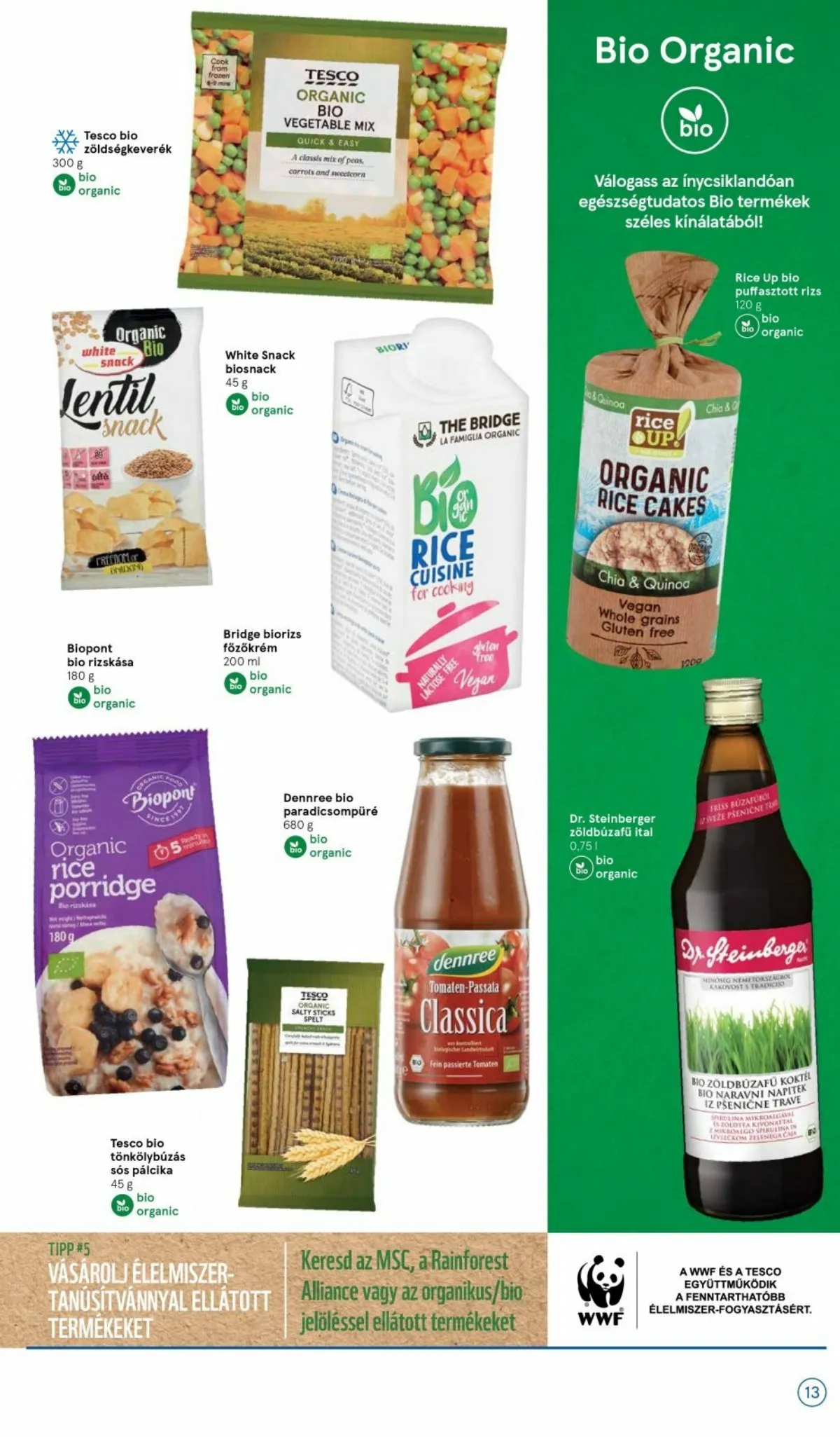 Tesco akciós újság Taplalkozas 01.05–03.31 – 13. oldal