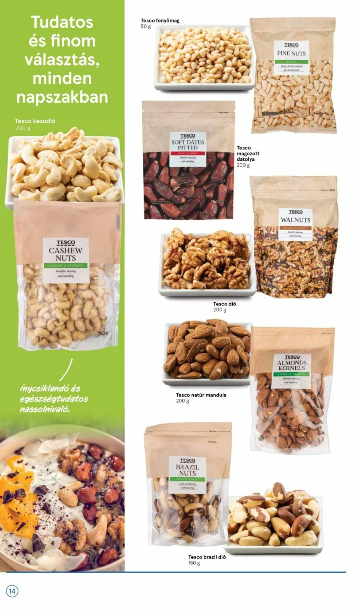 Tesco akciós újság Taplalkozas 01.05–03.31 – 14. oldal