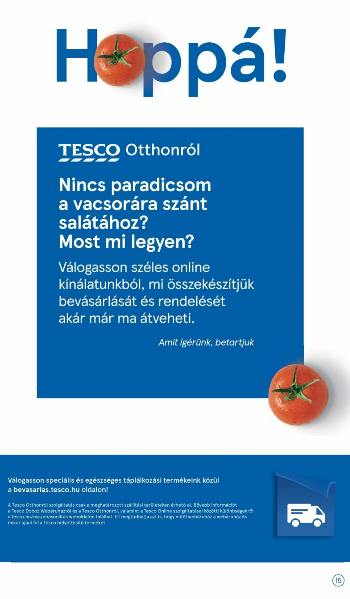 Tesco akciós újság Taplalkozas 01.05–03.31 – 15. oldal
