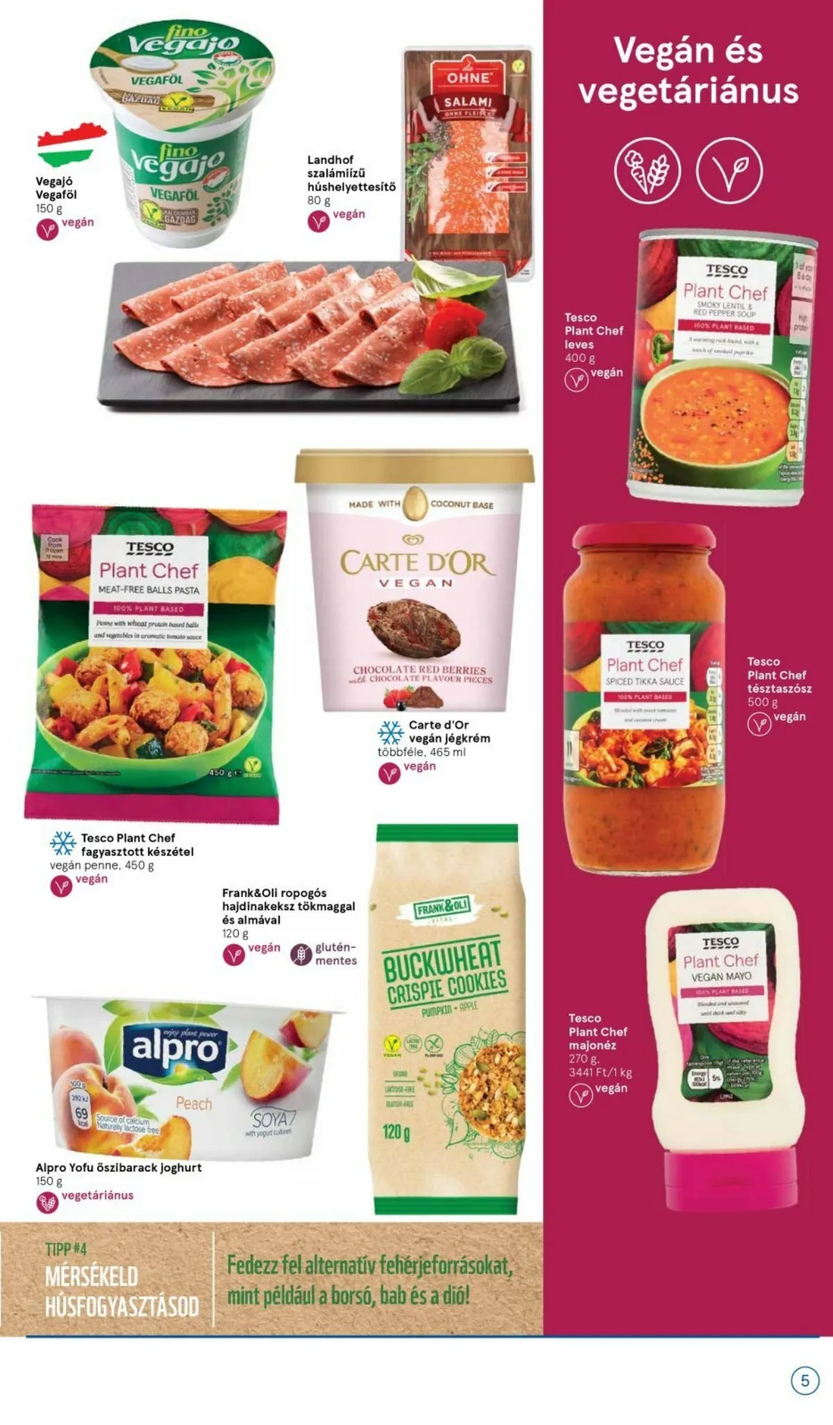 Tesco akciós újság Taplalkozas 01.05–03.31 – 5. oldal