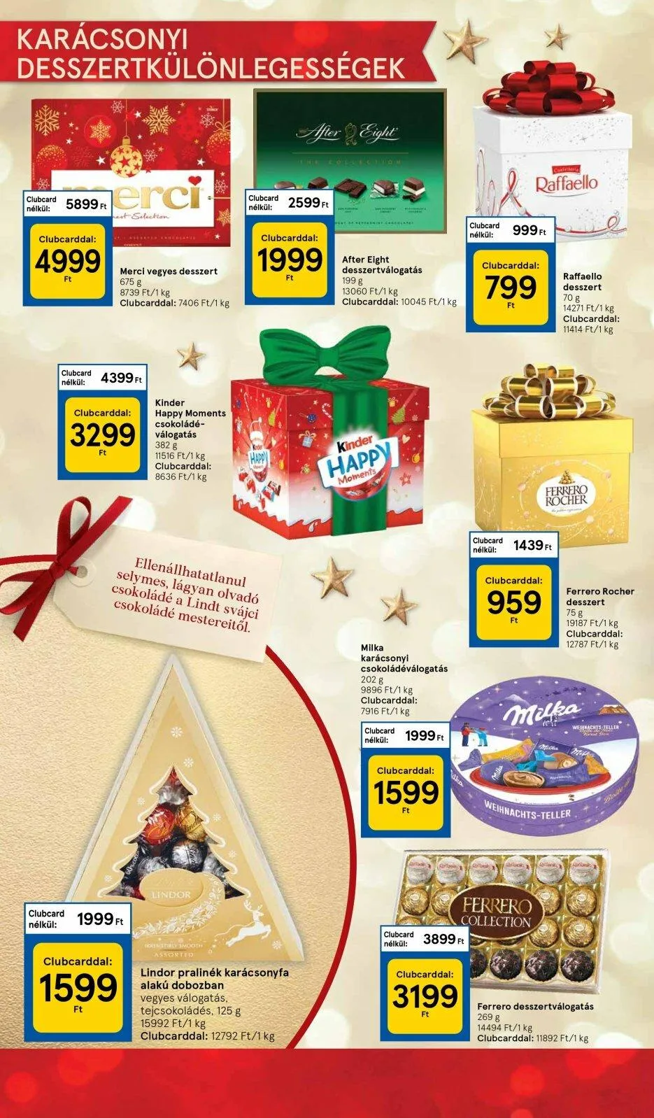 Tesco akciós újság Unnepi 12.08–12.24 – 14. oldal