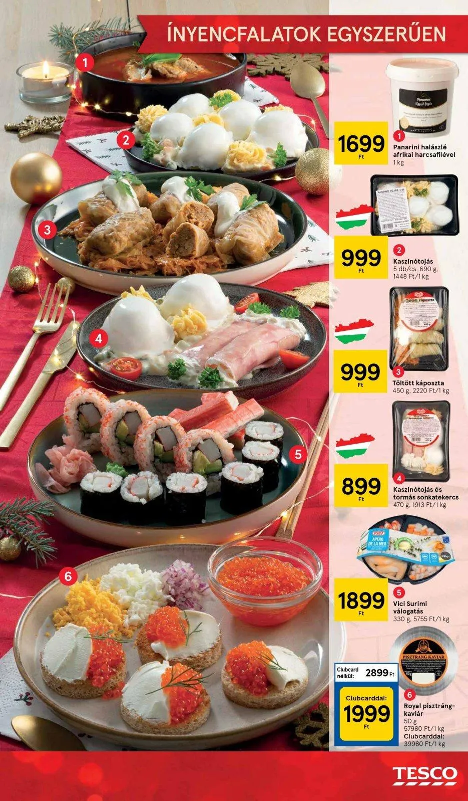 Tesco akciós újság Unnepi 12.08–12.24 – 5. oldal