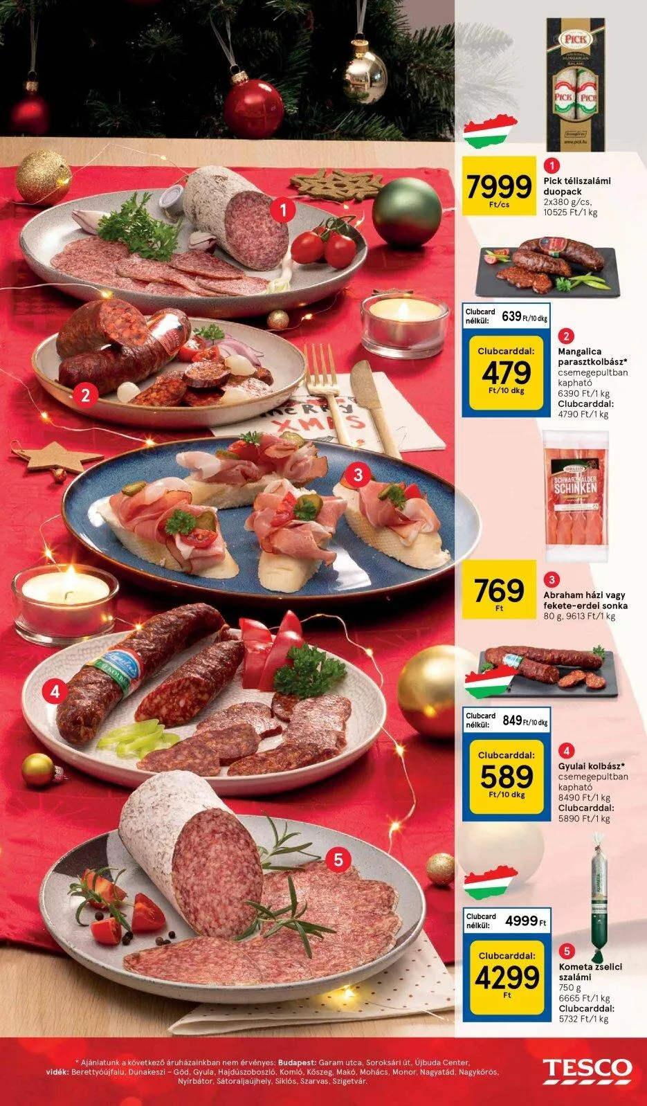 Tesco akciós újság Unnepi 12.08–12.24 – 7. oldal