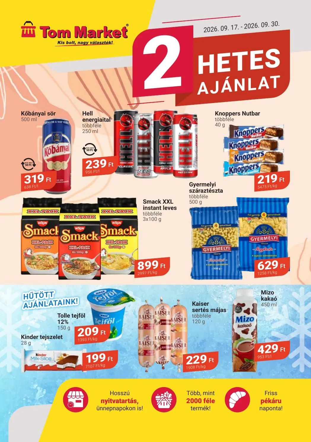 Tom Market akciós újság Market katalógus 09.17–09.30