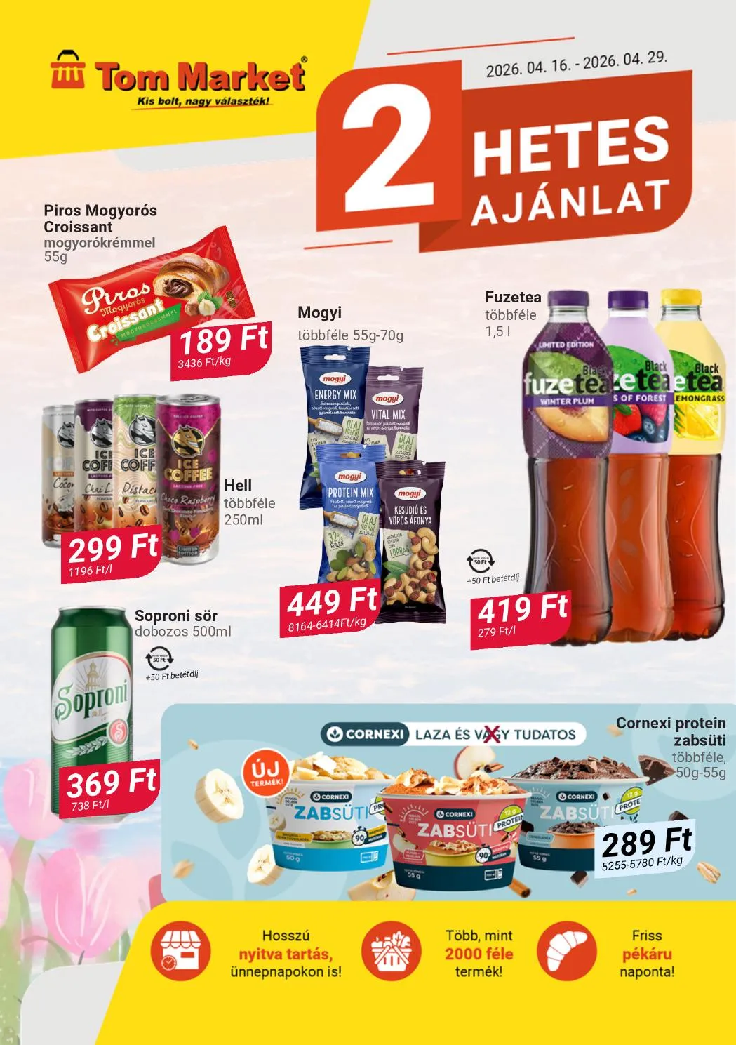 Tom Market akciós újság Market 04.16–04.29