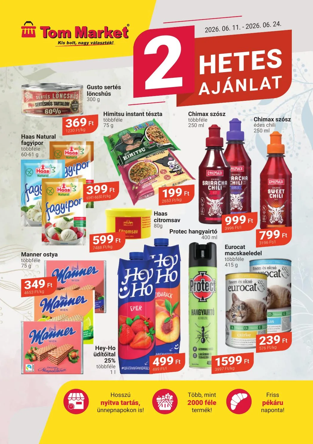Tom Market akciós újság Market 06.11–06.24