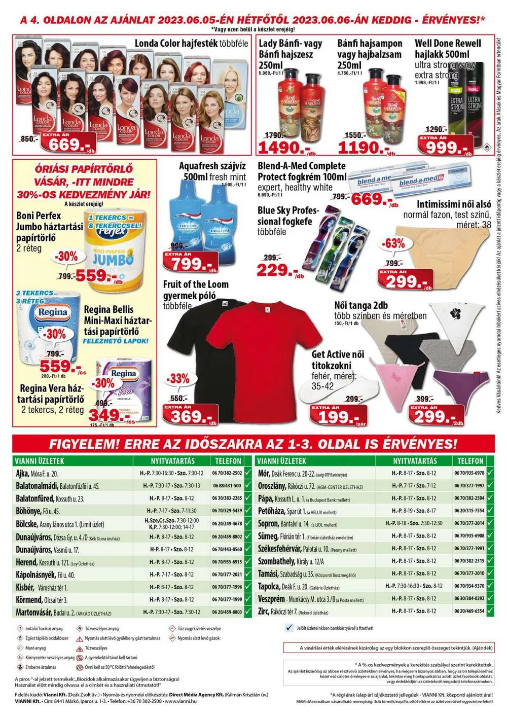 Vianni akciós újság 05.31–06.06 – 4. oldal
