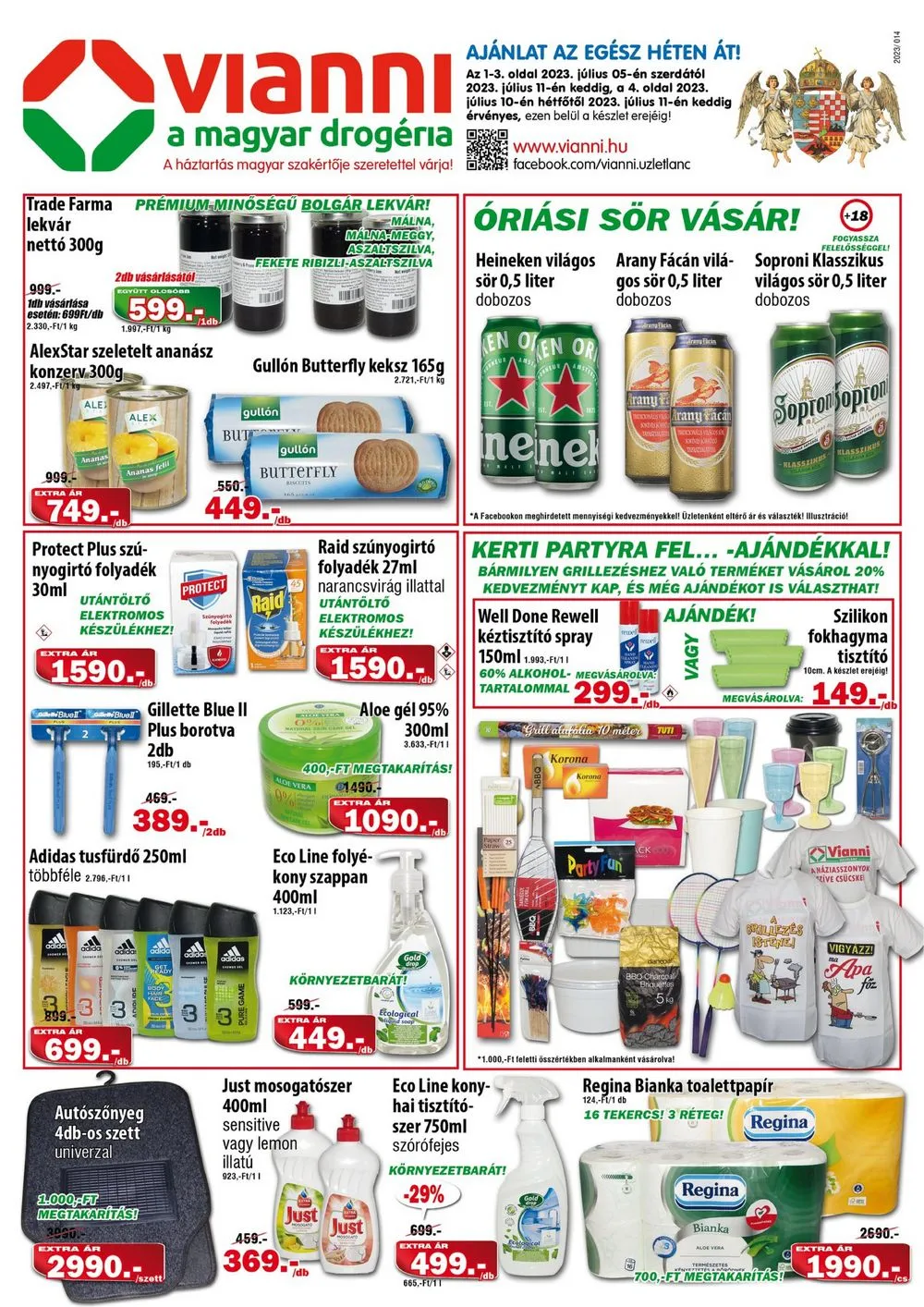 Vianni akciós újság 07.05–07.11