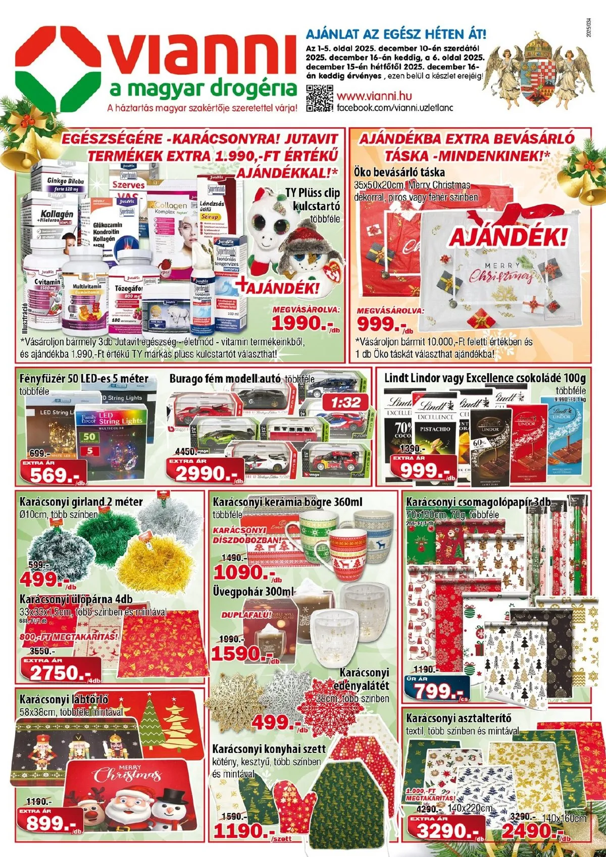 Vianni akciós újság 12.10–12.16