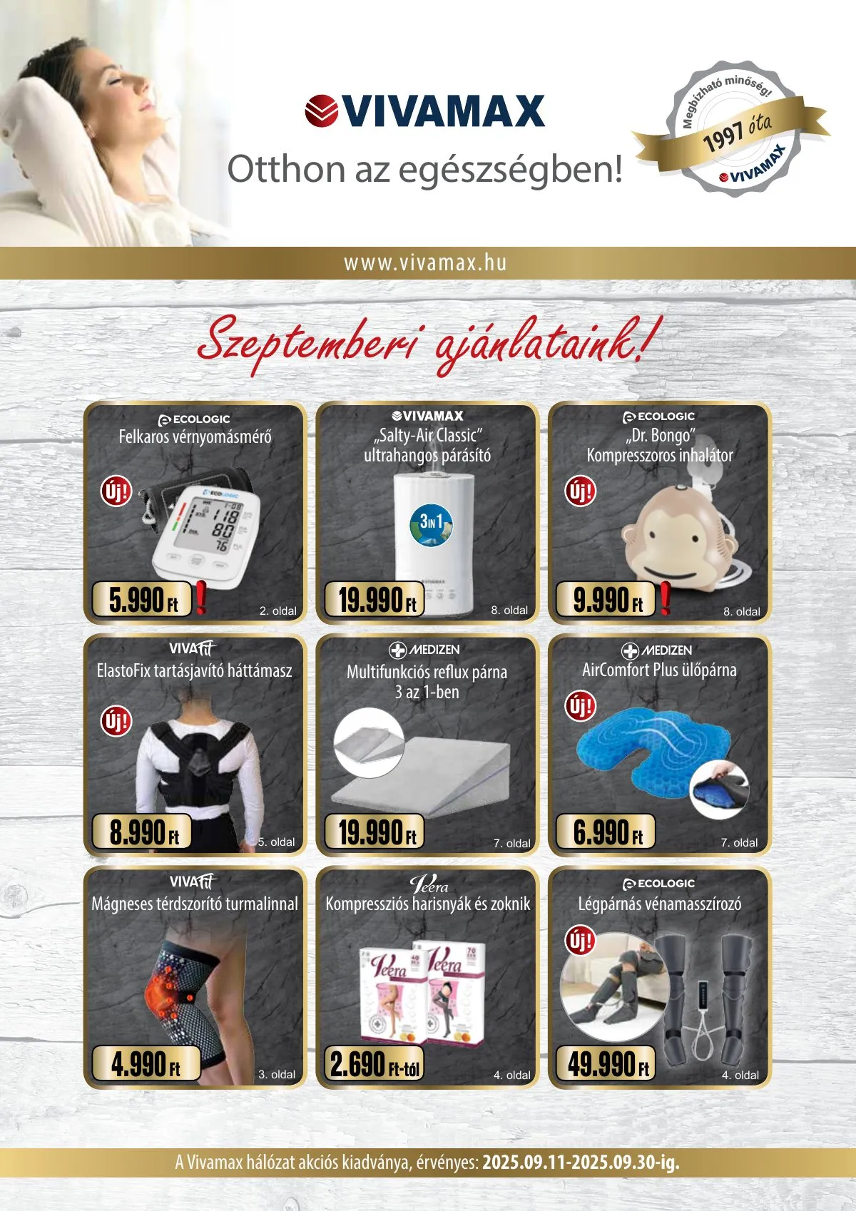 Vivamax akciós újság 09.12–09.30