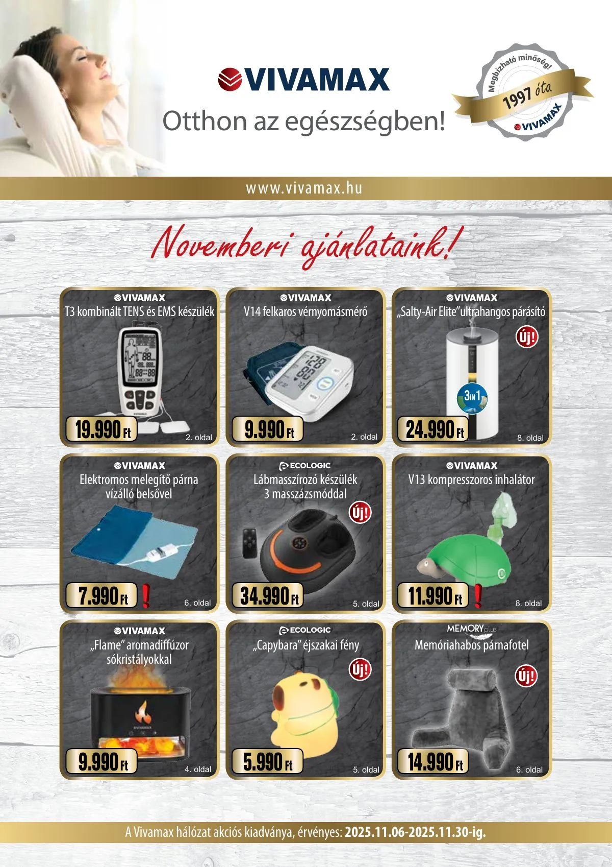 Vivamax akciós újság 11.06–11.30