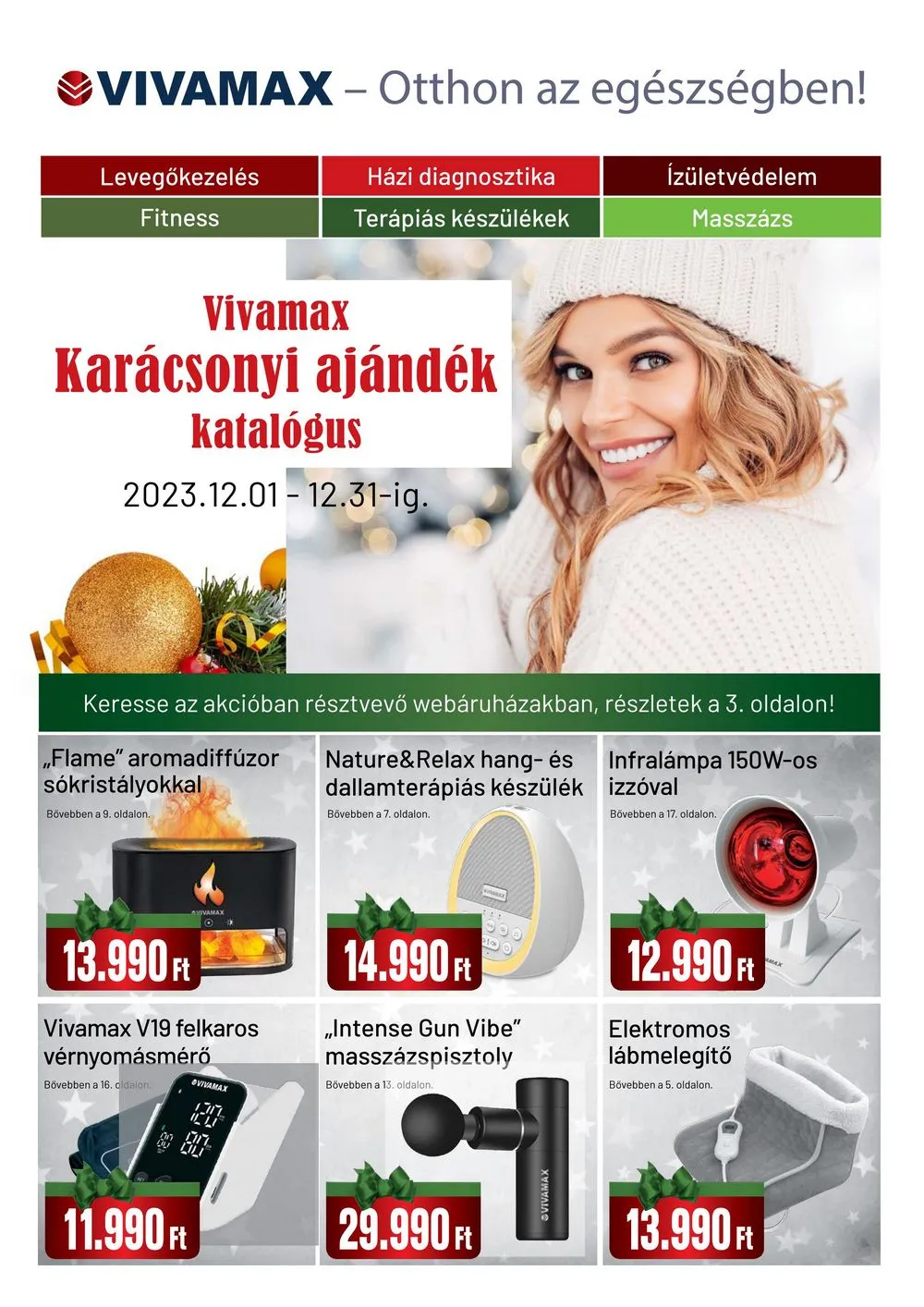 Vivamax akciós újság Karacsony 12.01–12.31