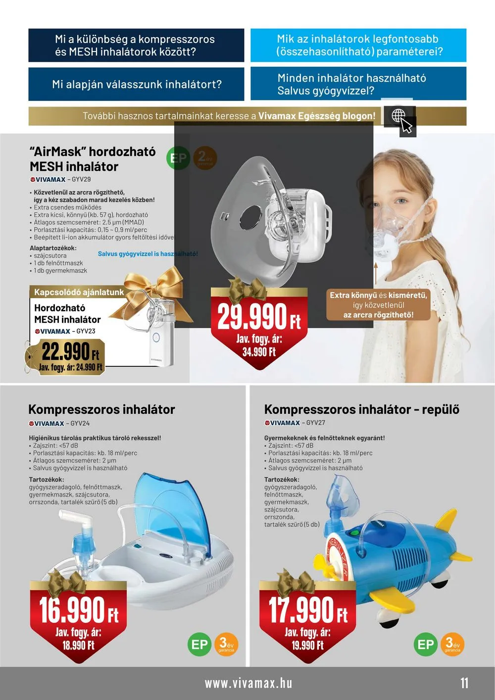 Vivamax akciós újság Karacsony 12.01–12.31 – 11. oldal