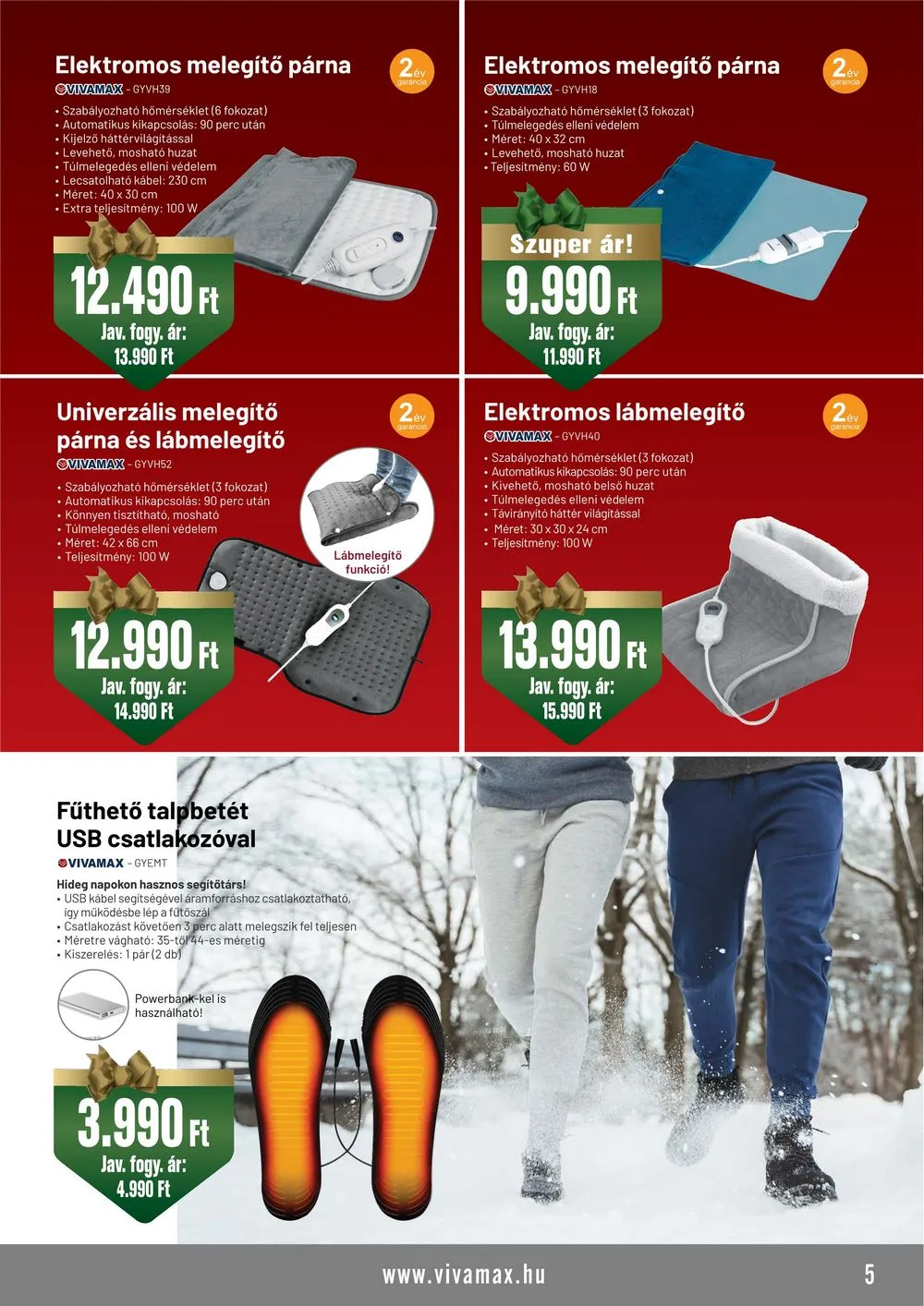 Vivamax akciós újság Karacsony 12.01–12.31 – 5. oldal