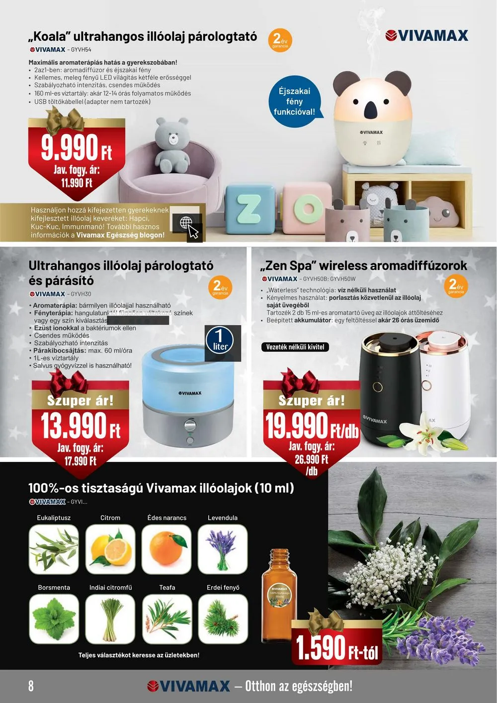 Vivamax akciós újság Karacsony 12.01–12.31 – 8. oldal