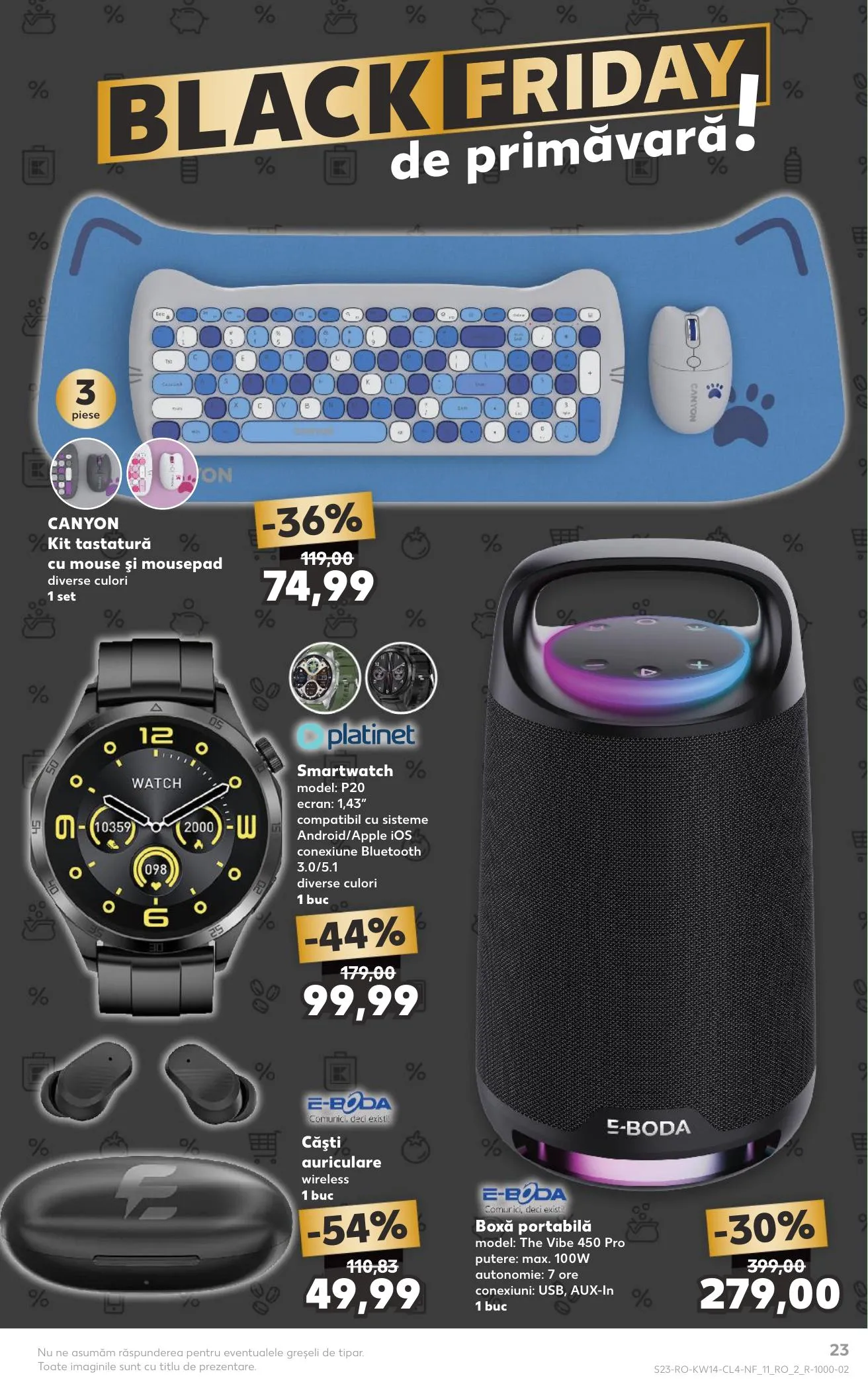 Kaufland akciós újság Románia Black Friday 04.01–04.07 – 23. oldal