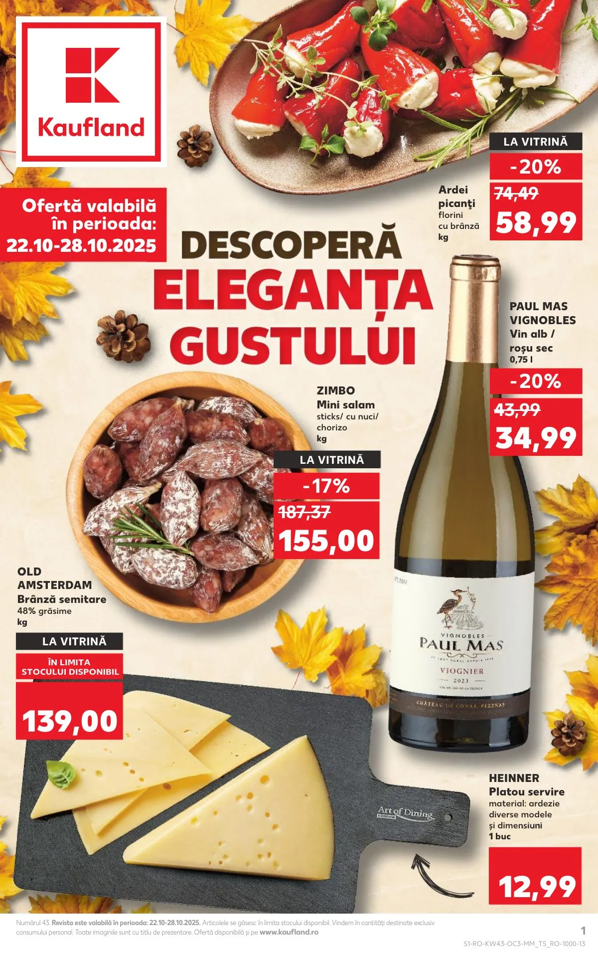 Kaufland akciós újság Románia Bor katalógus 10.22–10.28