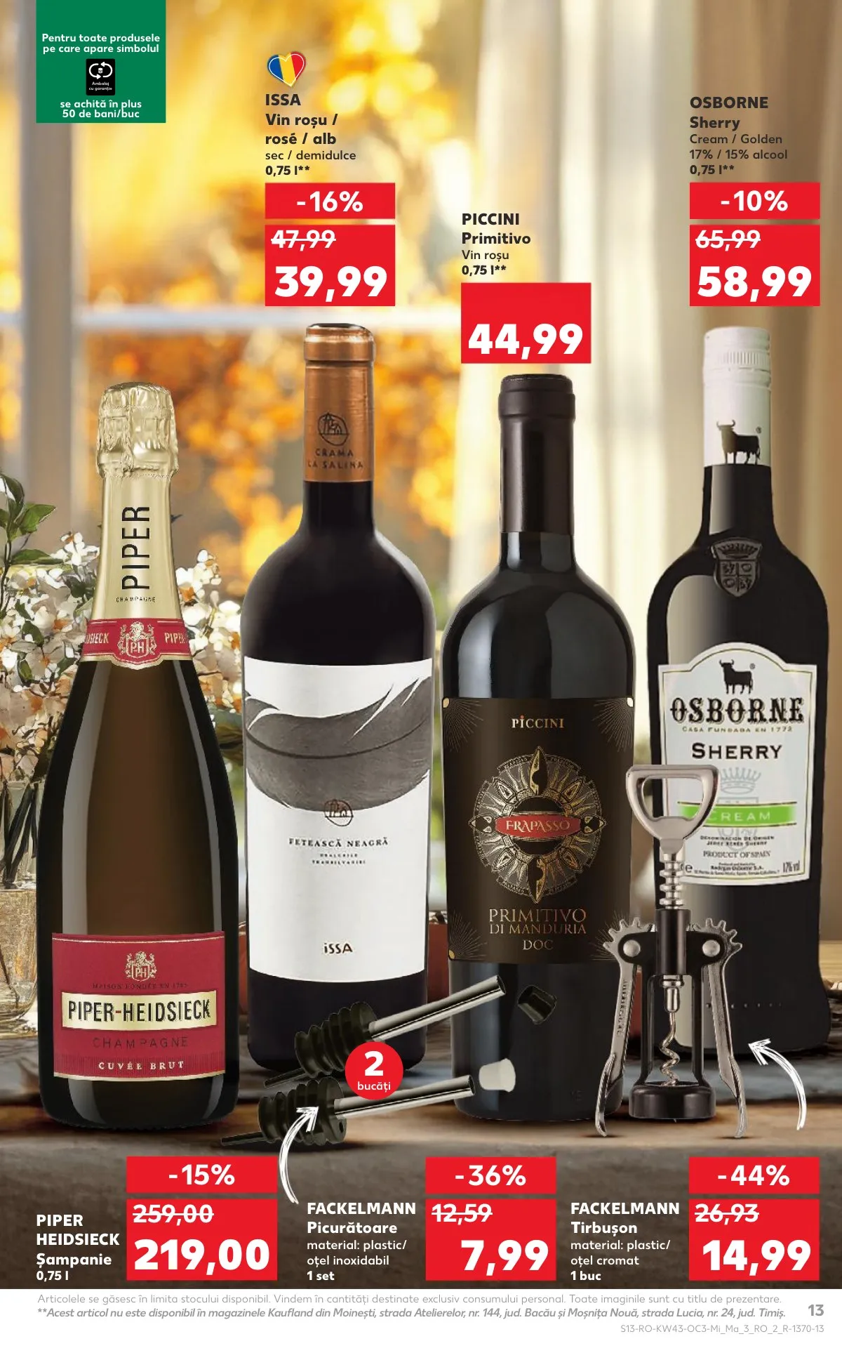 Kaufland akciós újság Románia Bor katalógus 10.22–10.28 – 13. oldal