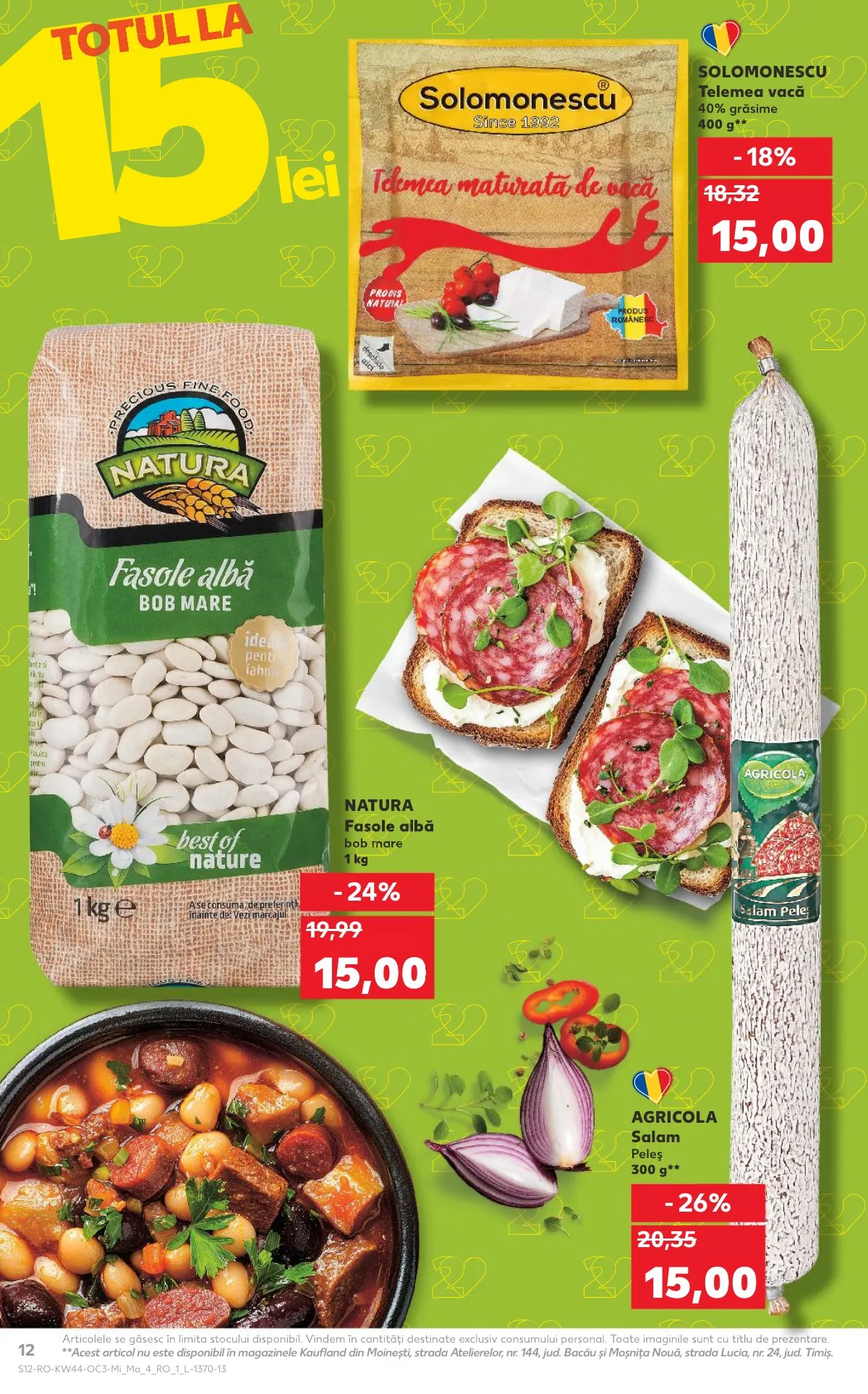 Kaufland akciós újság Románia etel ajanlatok 10.29–11.04 – 12. oldal