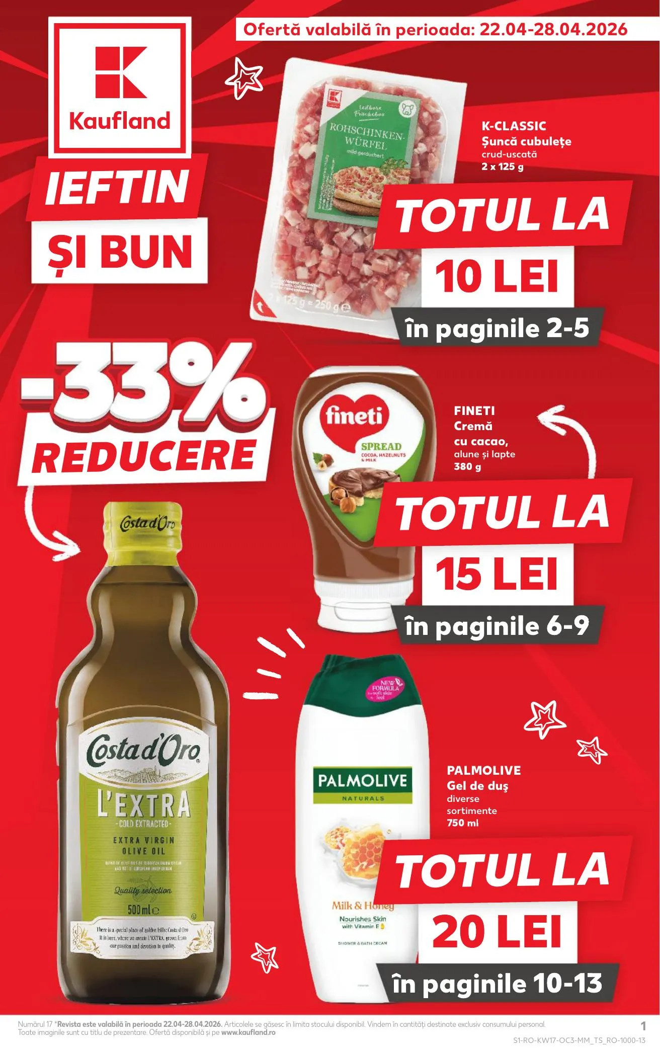 Kaufland akciós újság Románia Etel 04.22–04.28