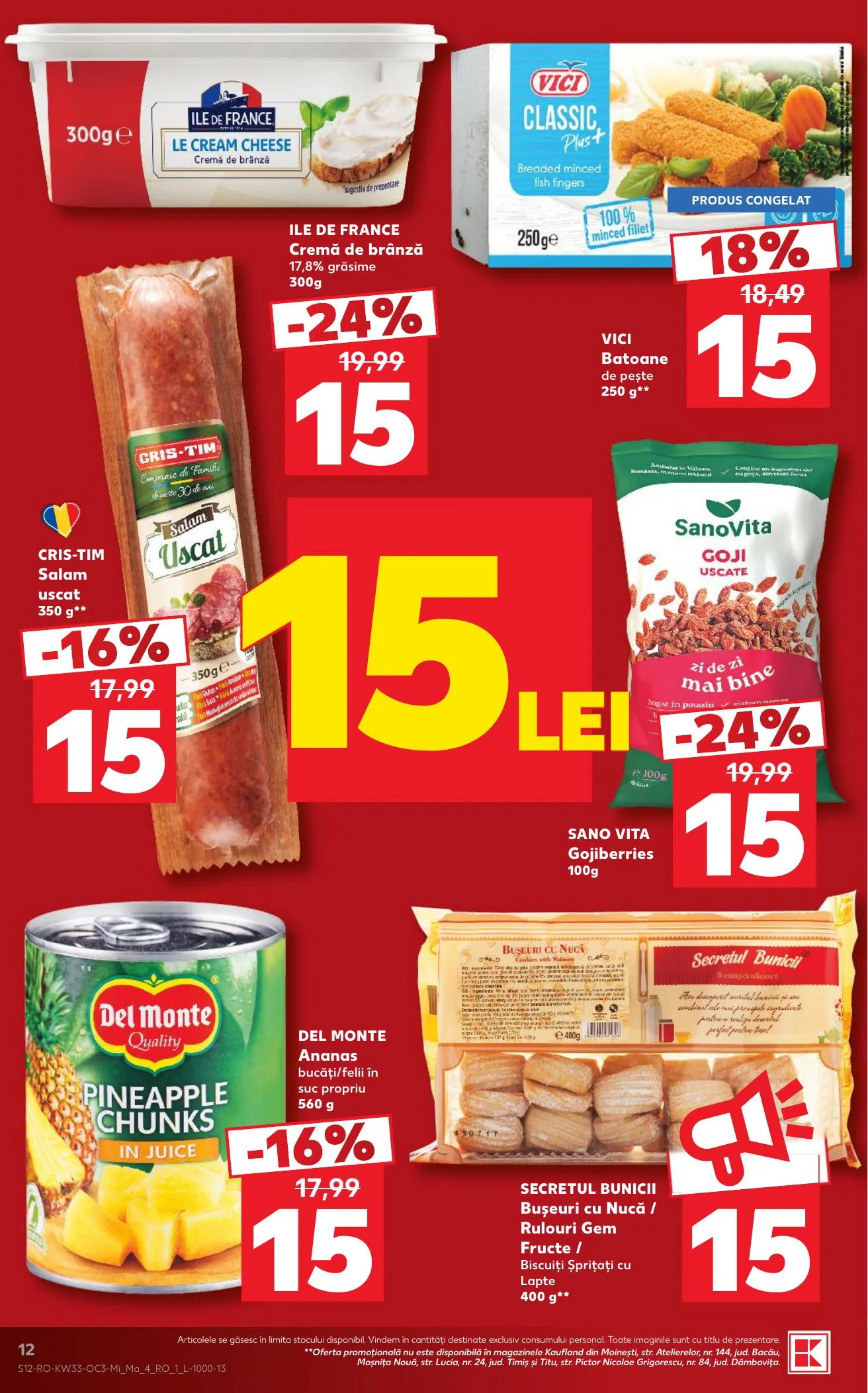 Kaufland akciós újság Románia Extra 08.12–08.18 – 12. oldal