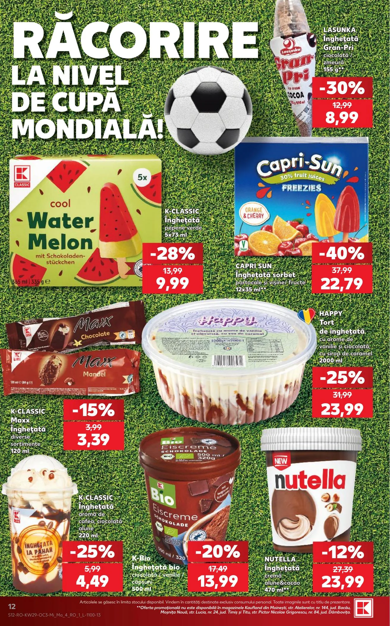 Kaufland akciós újság Románia Foci VB 07.15–07.21 – 12. oldal