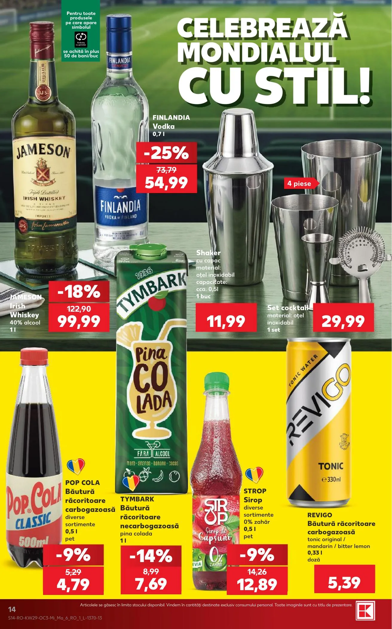 Kaufland akciós újság Románia Foci VB 07.15–07.21 – 14. oldal