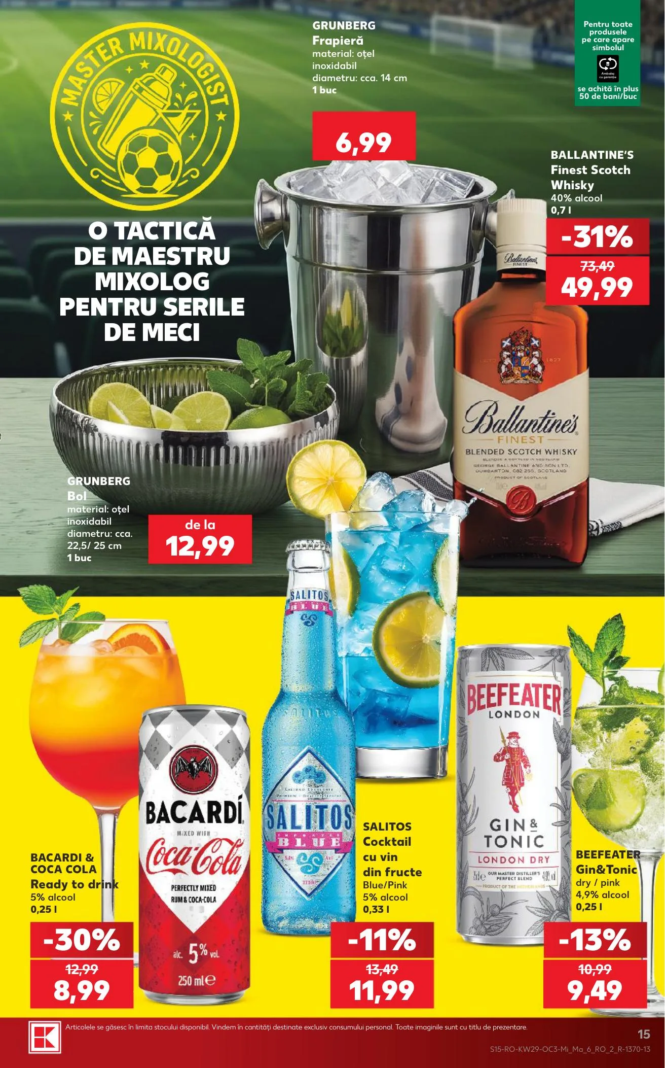 Kaufland akciós újság Románia Foci VB 07.15–07.21 – 15. oldal