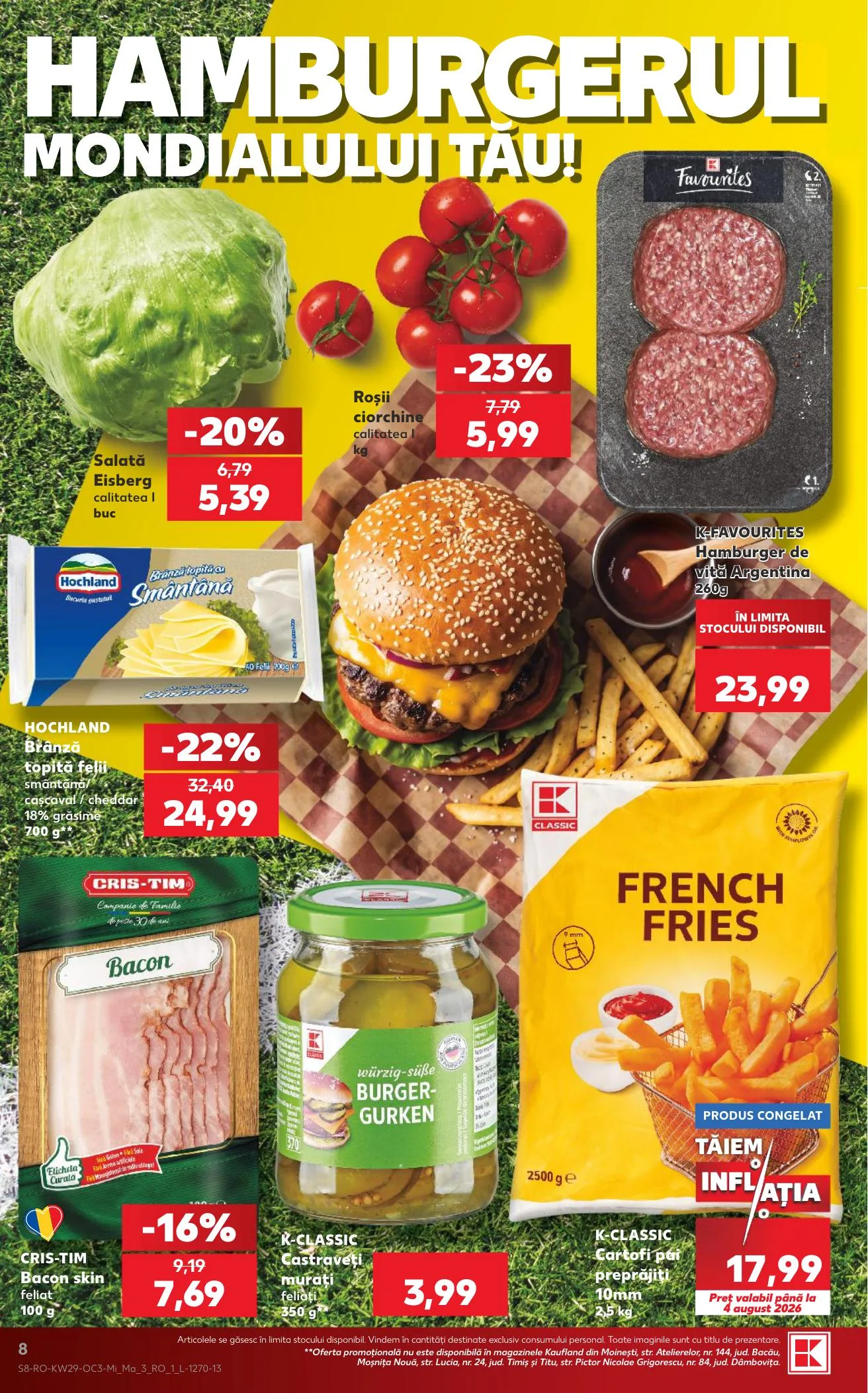 Kaufland akciós újság Románia Foci VB 07.15–07.21 – 8. oldal