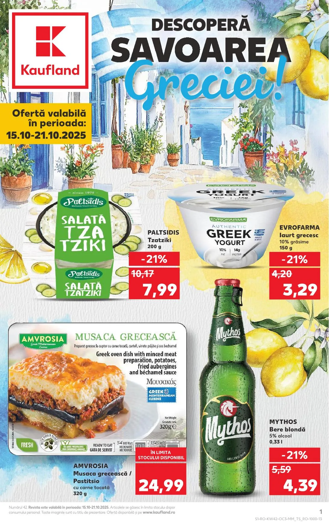 Kaufland akciós újság Románia gorog het 10.15–10.21
