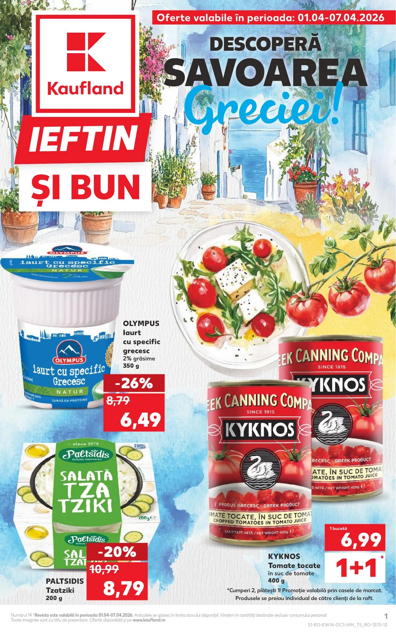 Kaufland akciós újság Románia Gorog het 04.01–04.07
