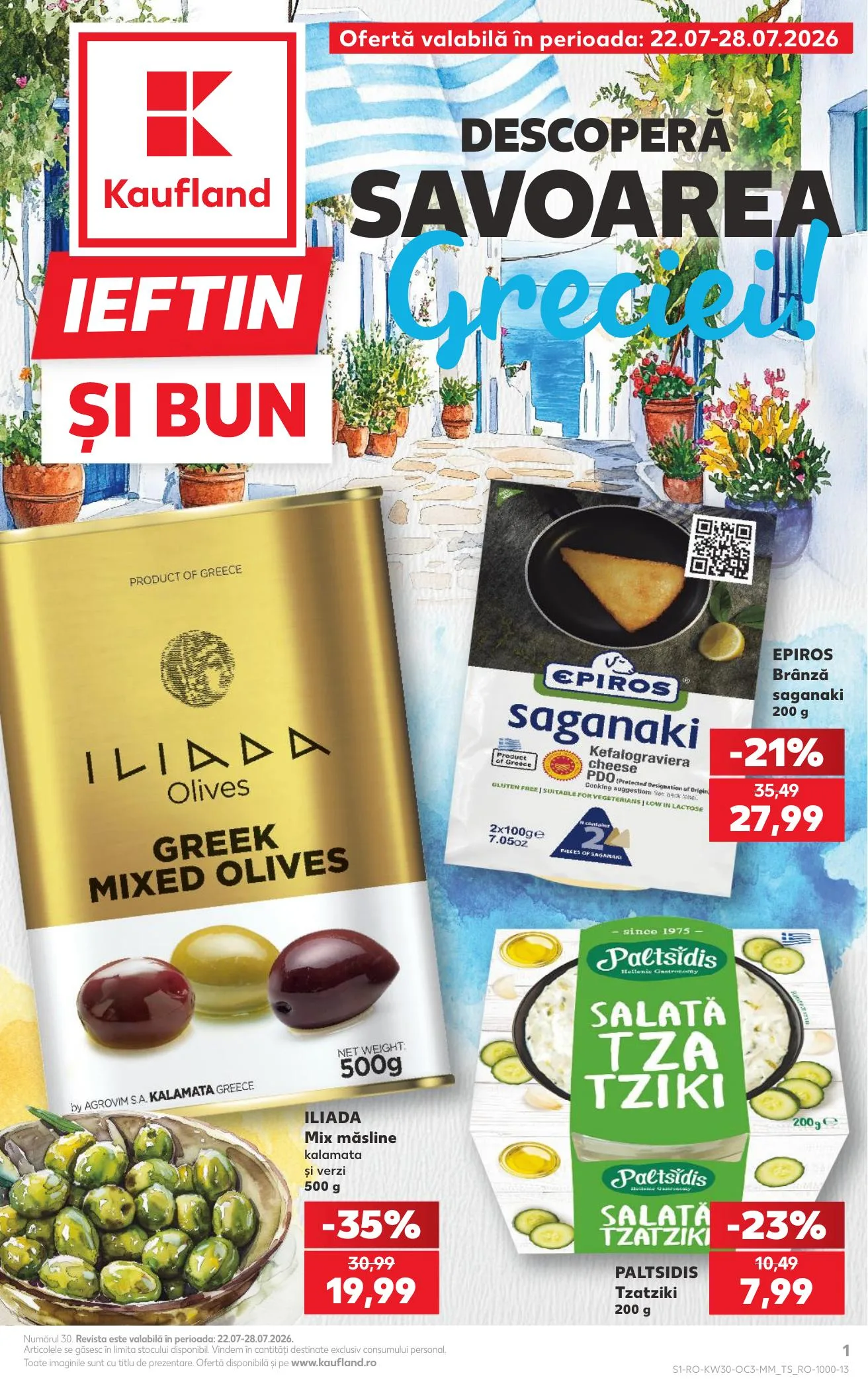 Kaufland akciós újság Románia Gorog het 07.22–07.28