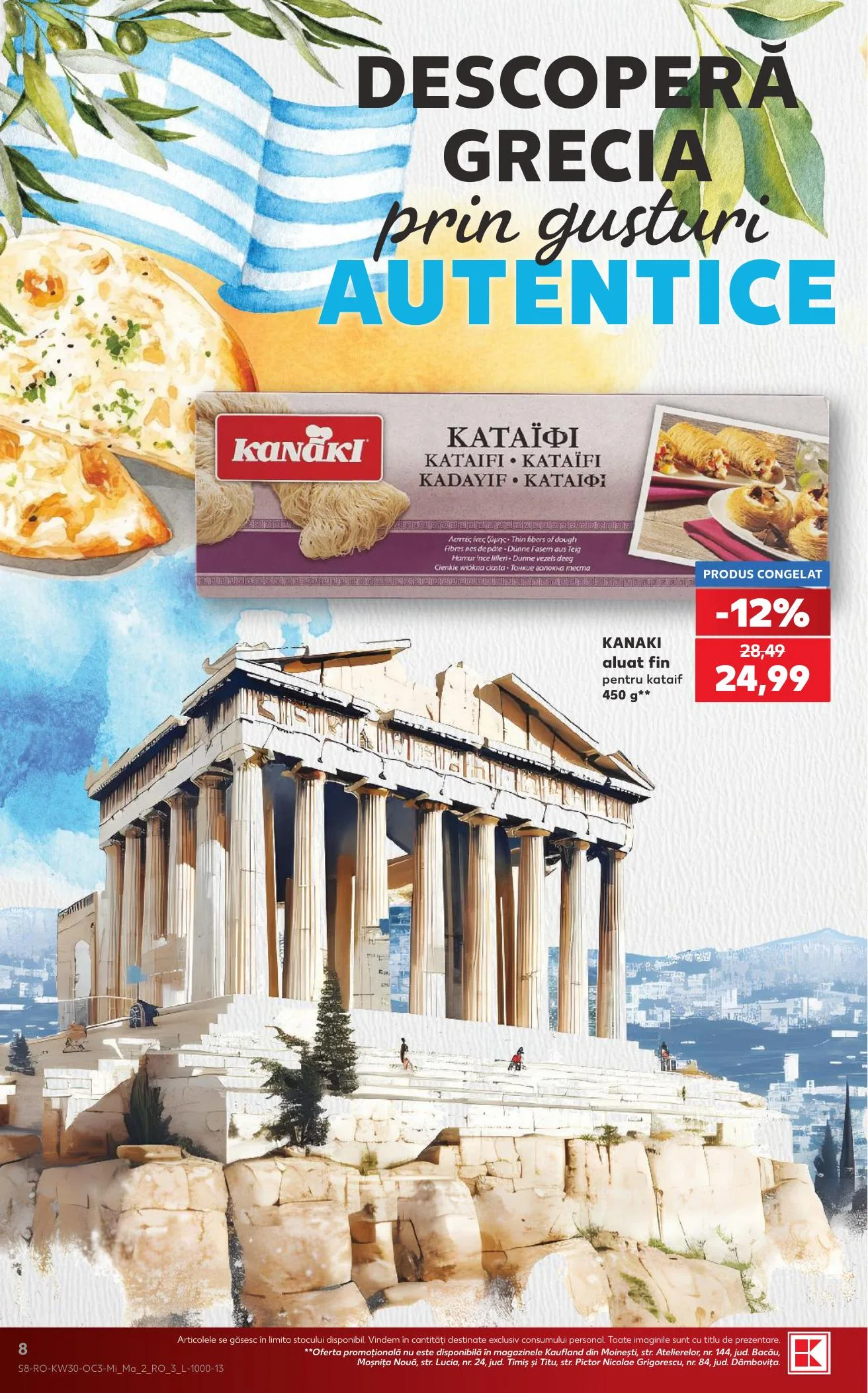Kaufland akciós újság Románia Gorog het 07.22–07.28 – 8. oldal