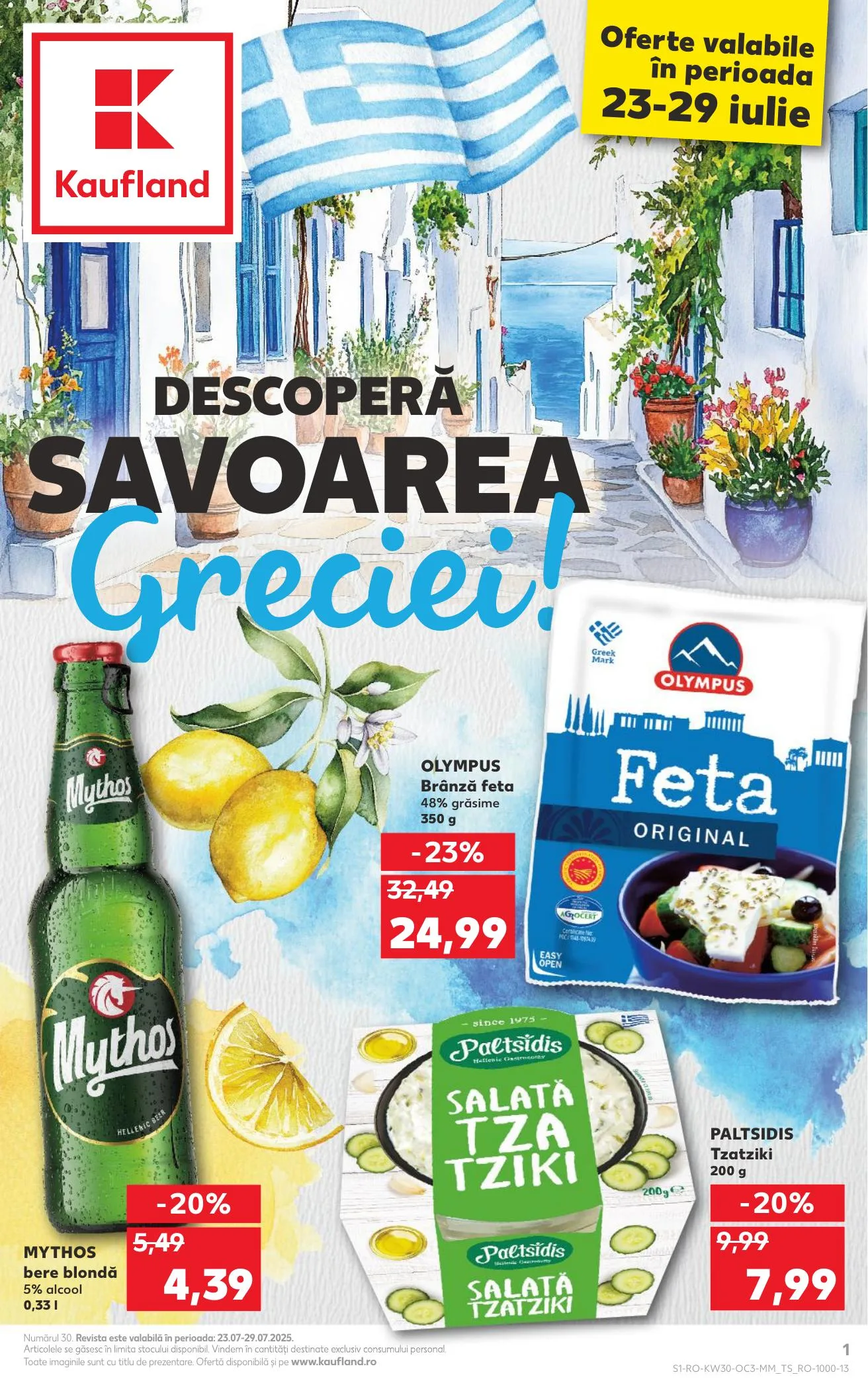 Kaufland akciós újság Románia Gorog Hetek 07.23–07.29