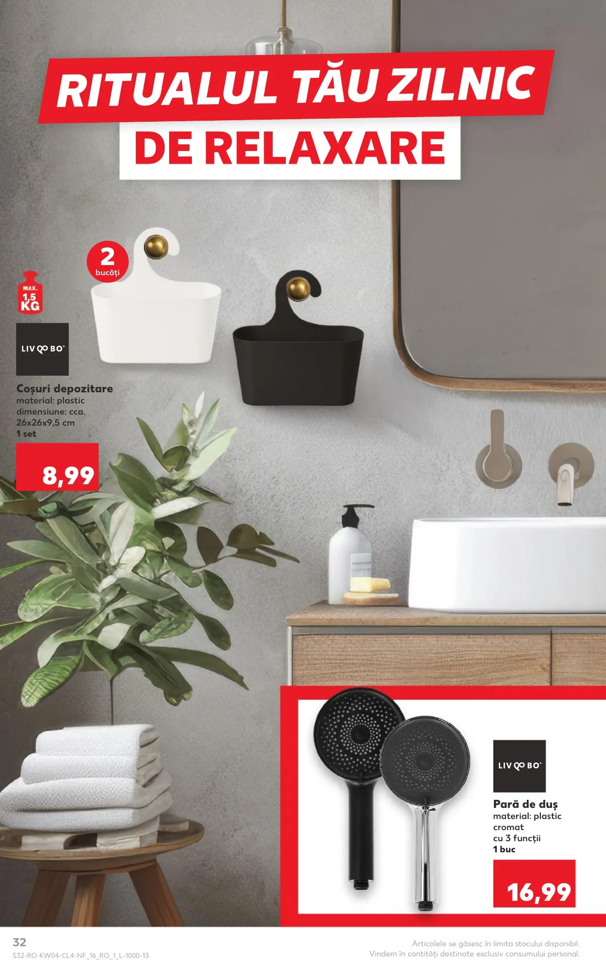 Kaufland akciós újság Románia Haztartas 01.21–01.27 – 32. oldal