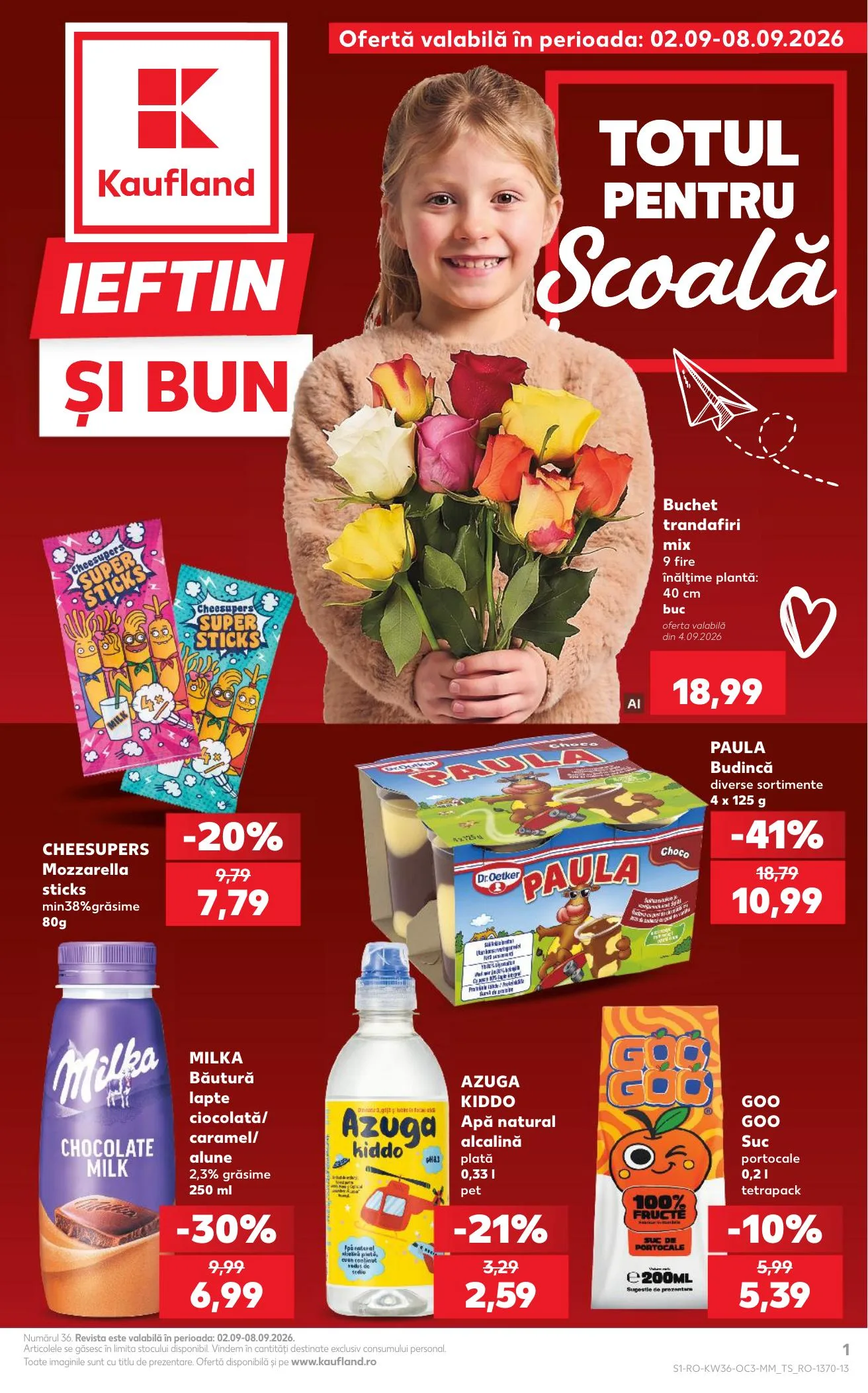 Kaufland akciós újság Románia iskolakezdés 09.02–09.08