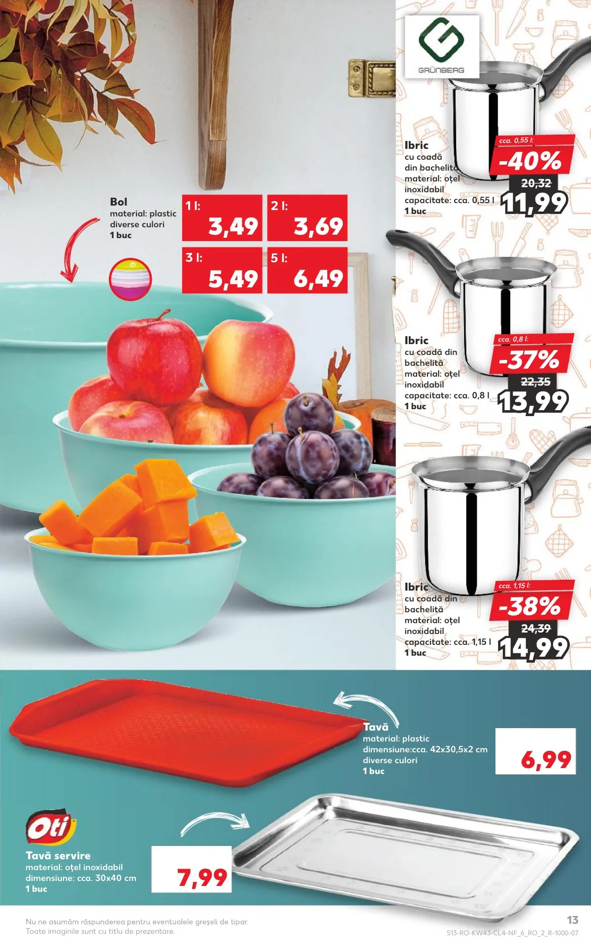 Kaufland akciós újság Románia Konyha és Haztartas 10.22–10.28 – 13. oldal
