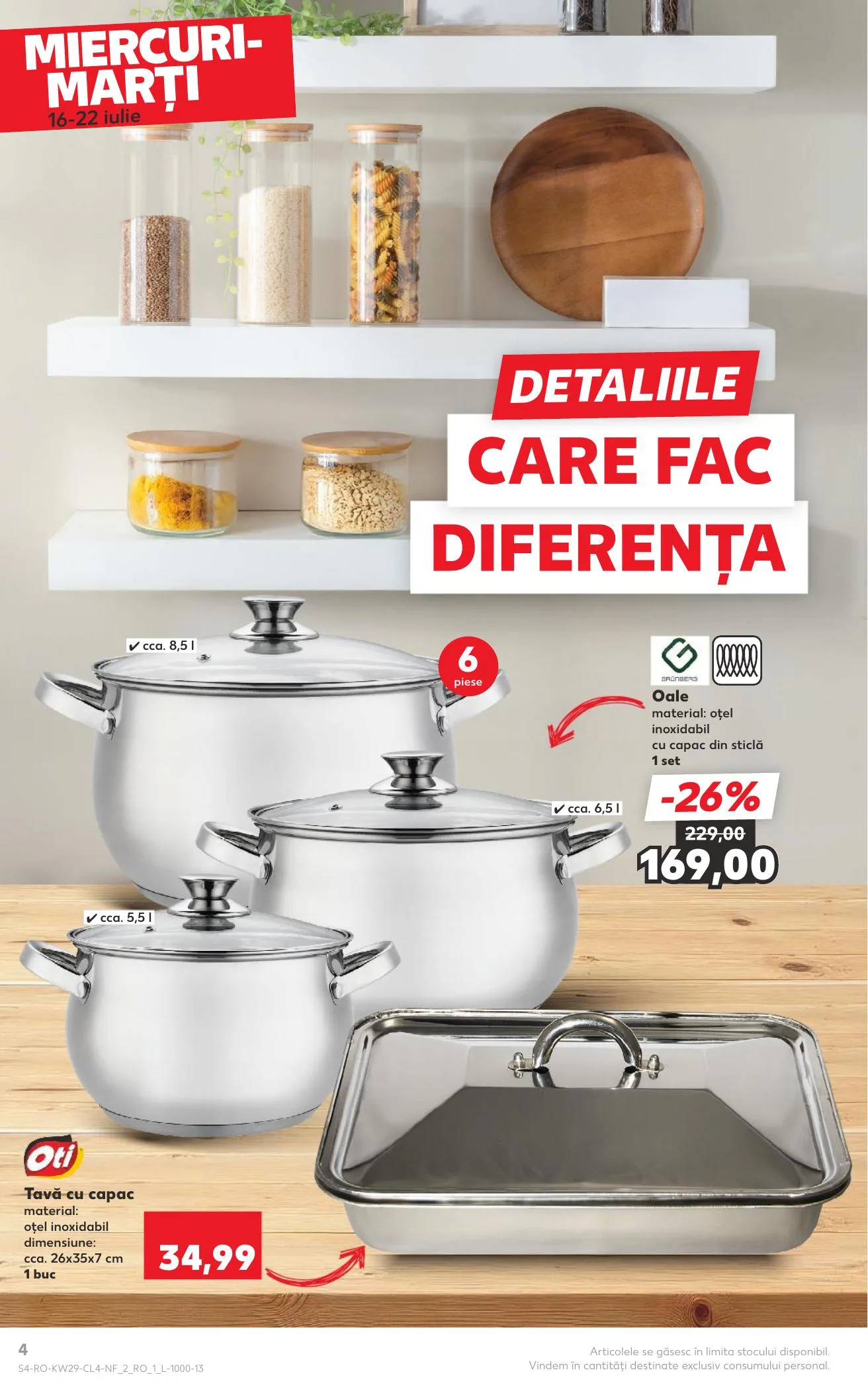 Kaufland akciós újság Románia Nonfood 07.16–07.22 – 4. oldal
