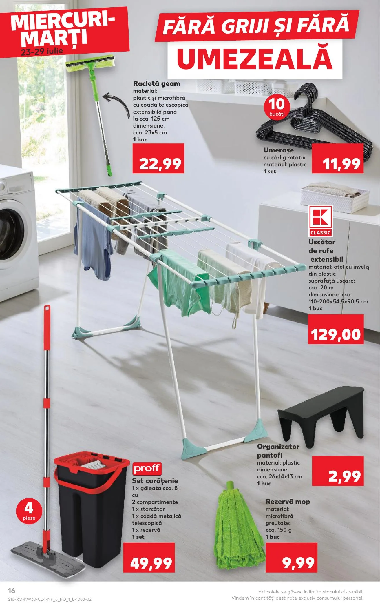Kaufland akciós újság Románia Nonfood 07.23–07.29 – 16. oldal