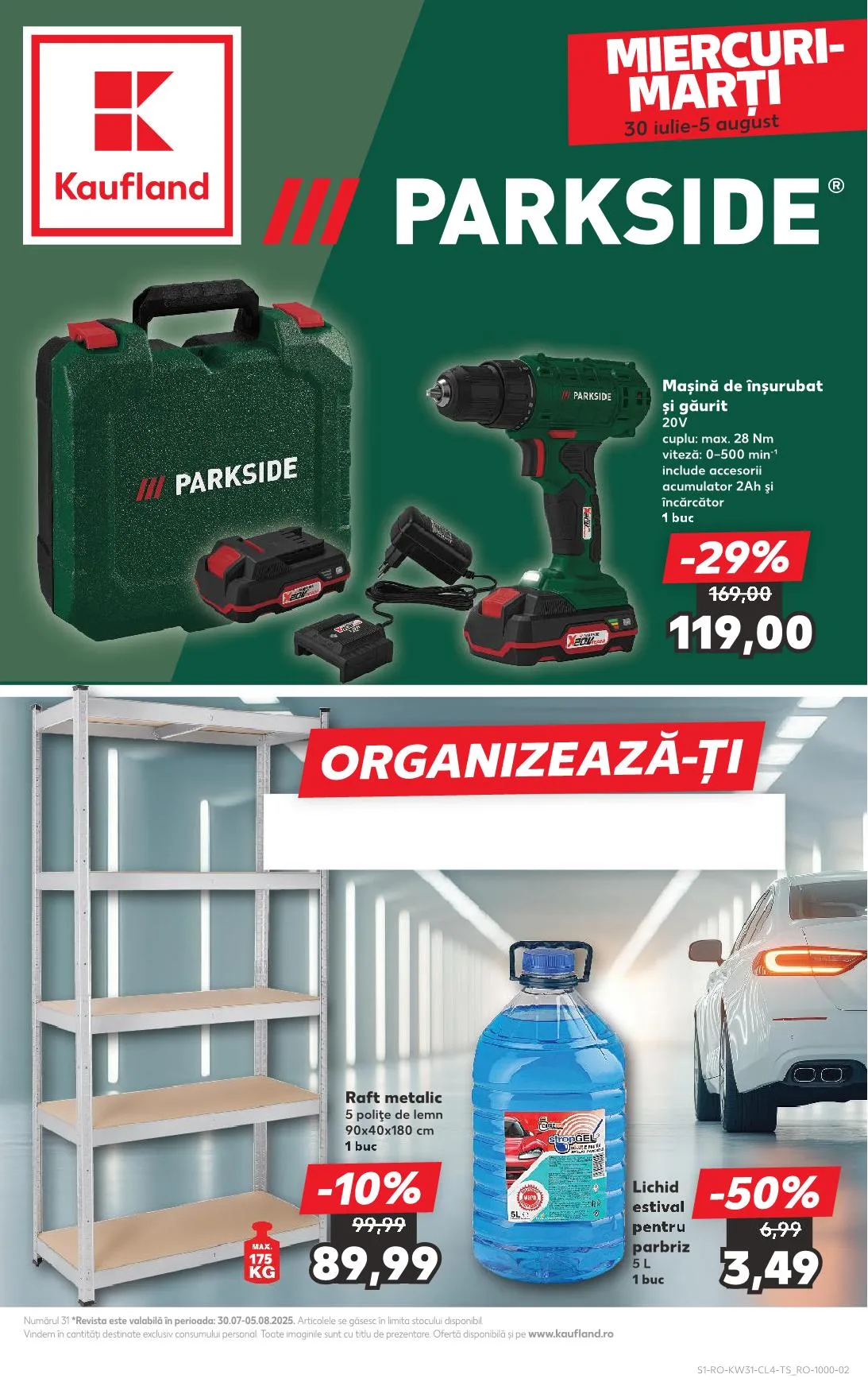 Kaufland akciós újság Románia nonfood 07.30–08.05