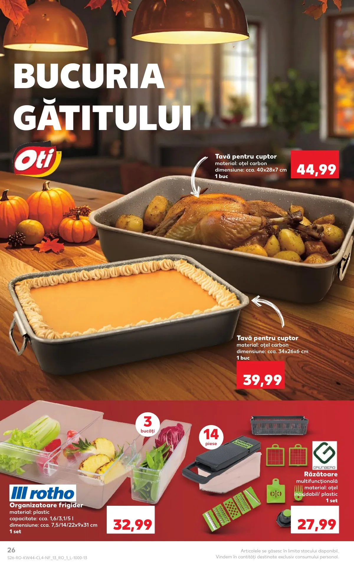 Kaufland akciós újság Románia Nonfood 10.29–11.04 – 26. oldal