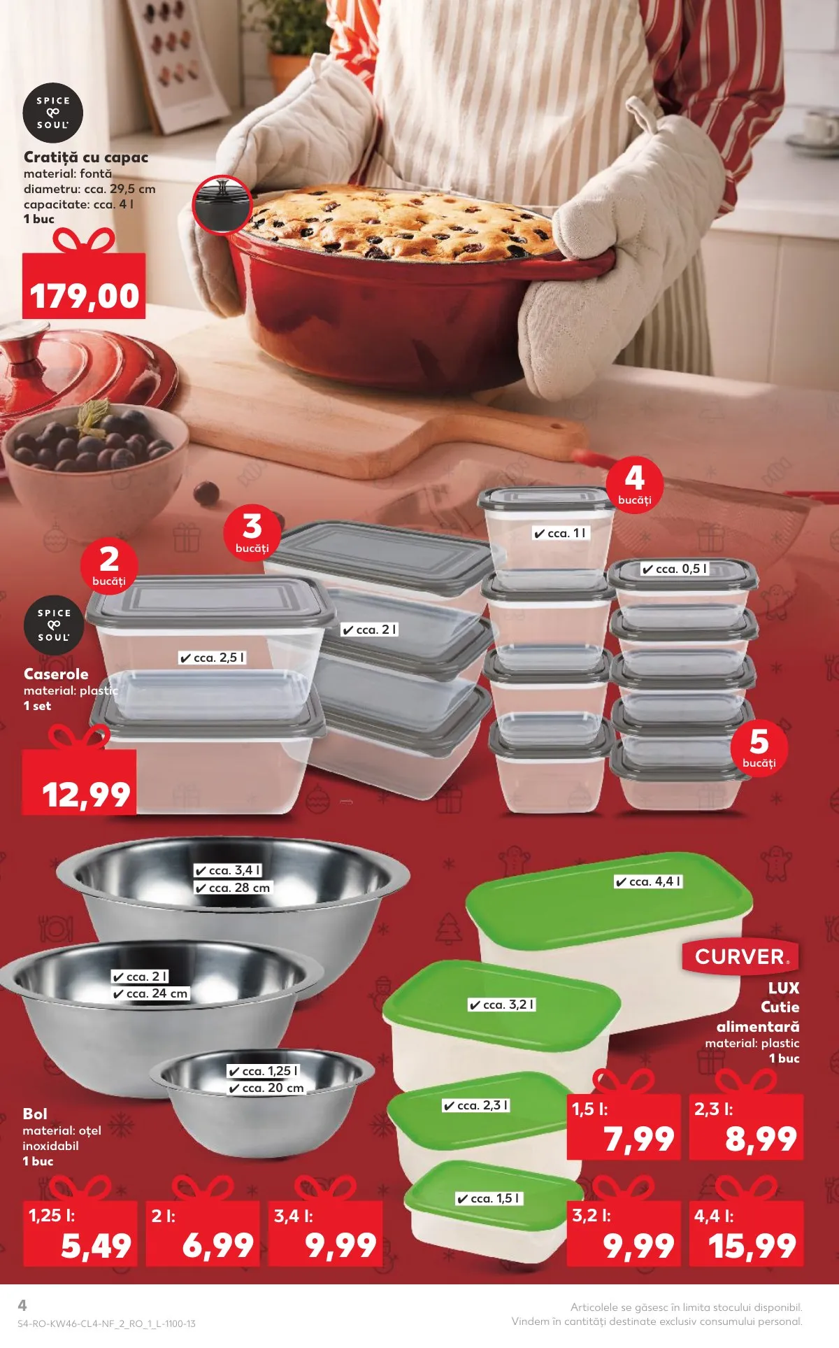 Kaufland akciós újság Románia Nonfood 11.12–11.18 – 4. oldal