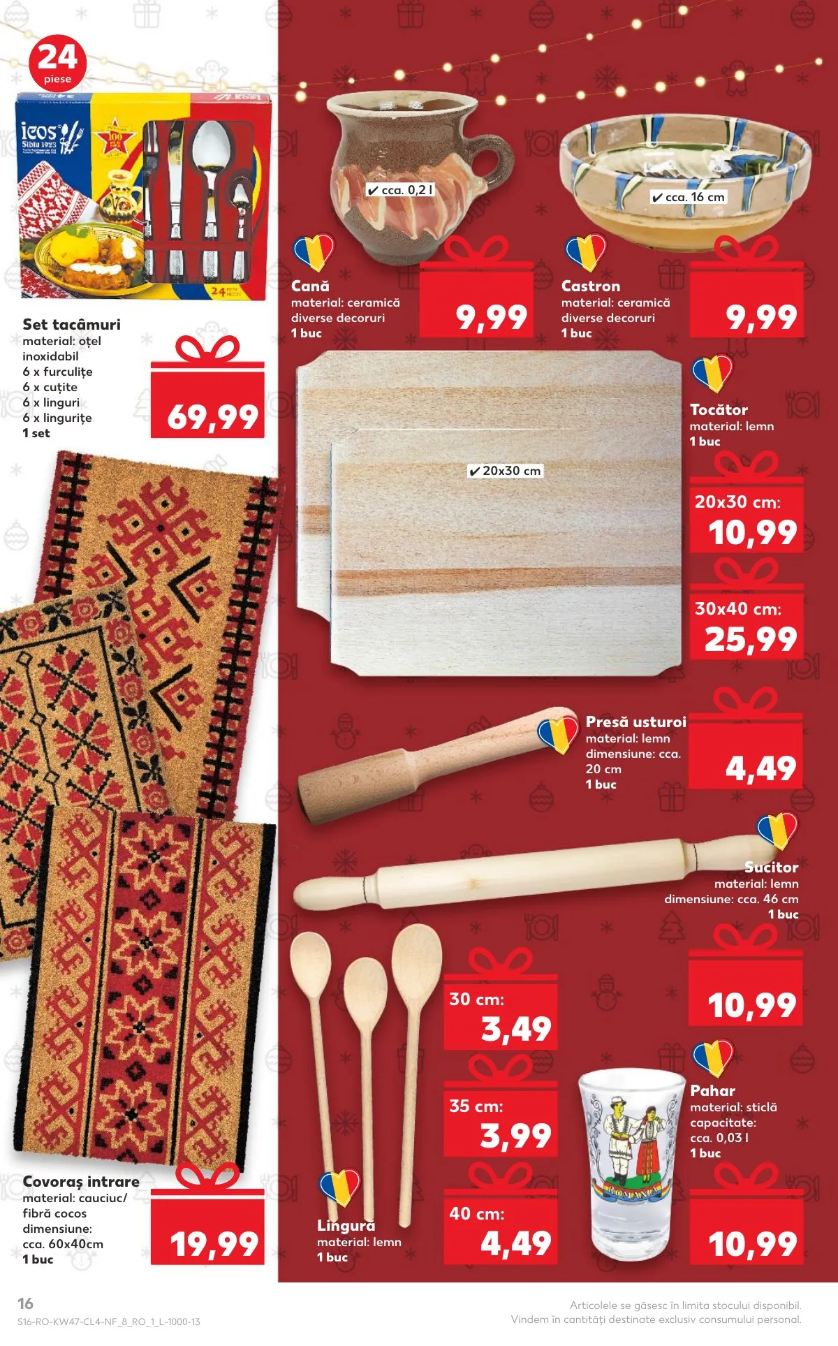 Kaufland akciós újság Románia Nonfood 11.19–11.25 – 16. oldal